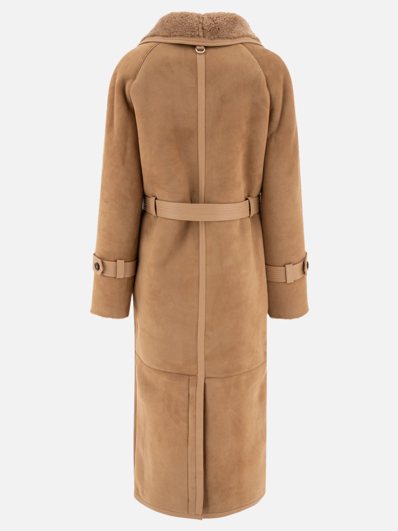 Cappotti lunghi Solid colour  Beige - Saks Potts Donna | PDP | VIETTI Online Store | Zoom-Modal_2
