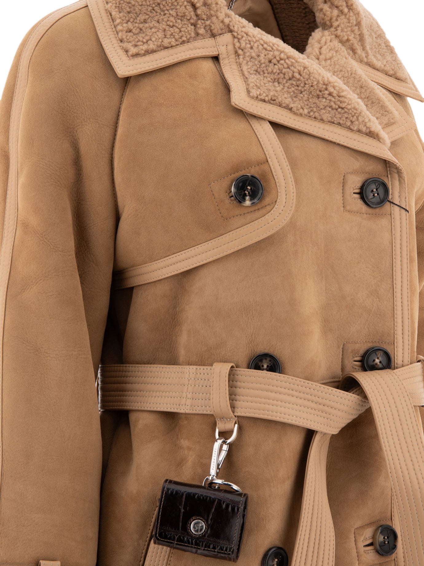 Cappotti lunghi Solid colour  Beige - Saks Potts Donna | PDP | VIETTI Online Store | Zoom-Modal_4
