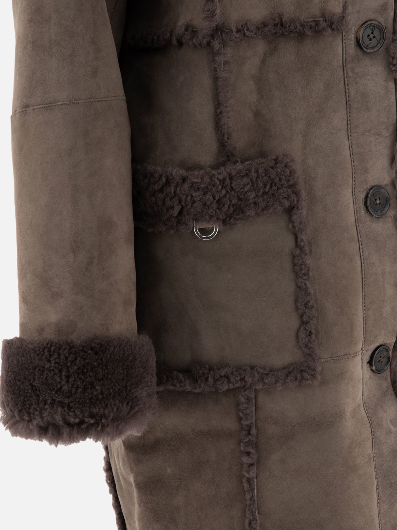 Cappotti lunghi Solid colour  Grigio - Saks Potts Donna | PDP | VIETTI Online Store | Zoom-Modal_4
