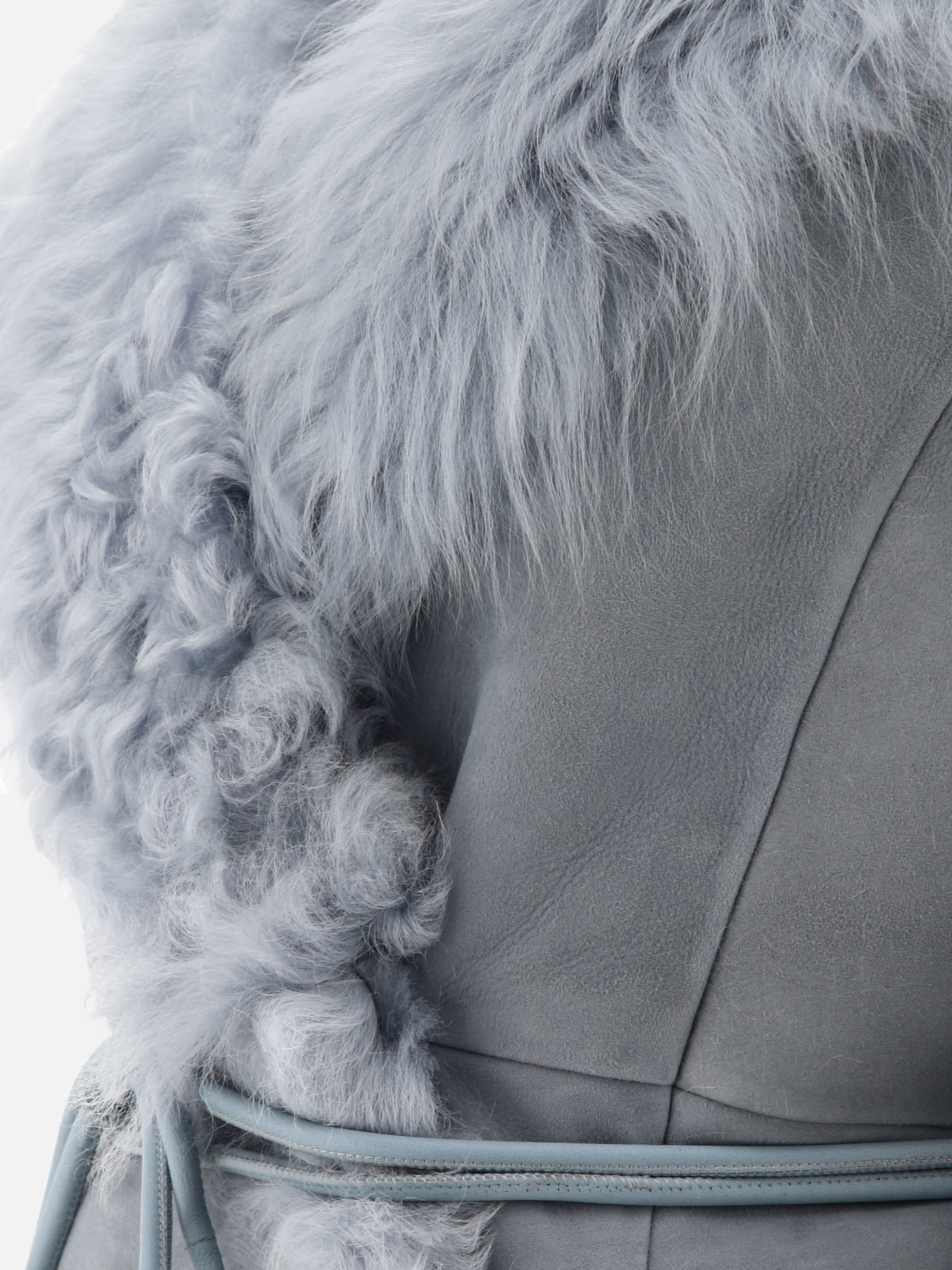 Giacche in pelle Solid colour  Azzurro - Saks Potts Donna | PDP | VIETTI Online Store | Zoom-Modal_4
