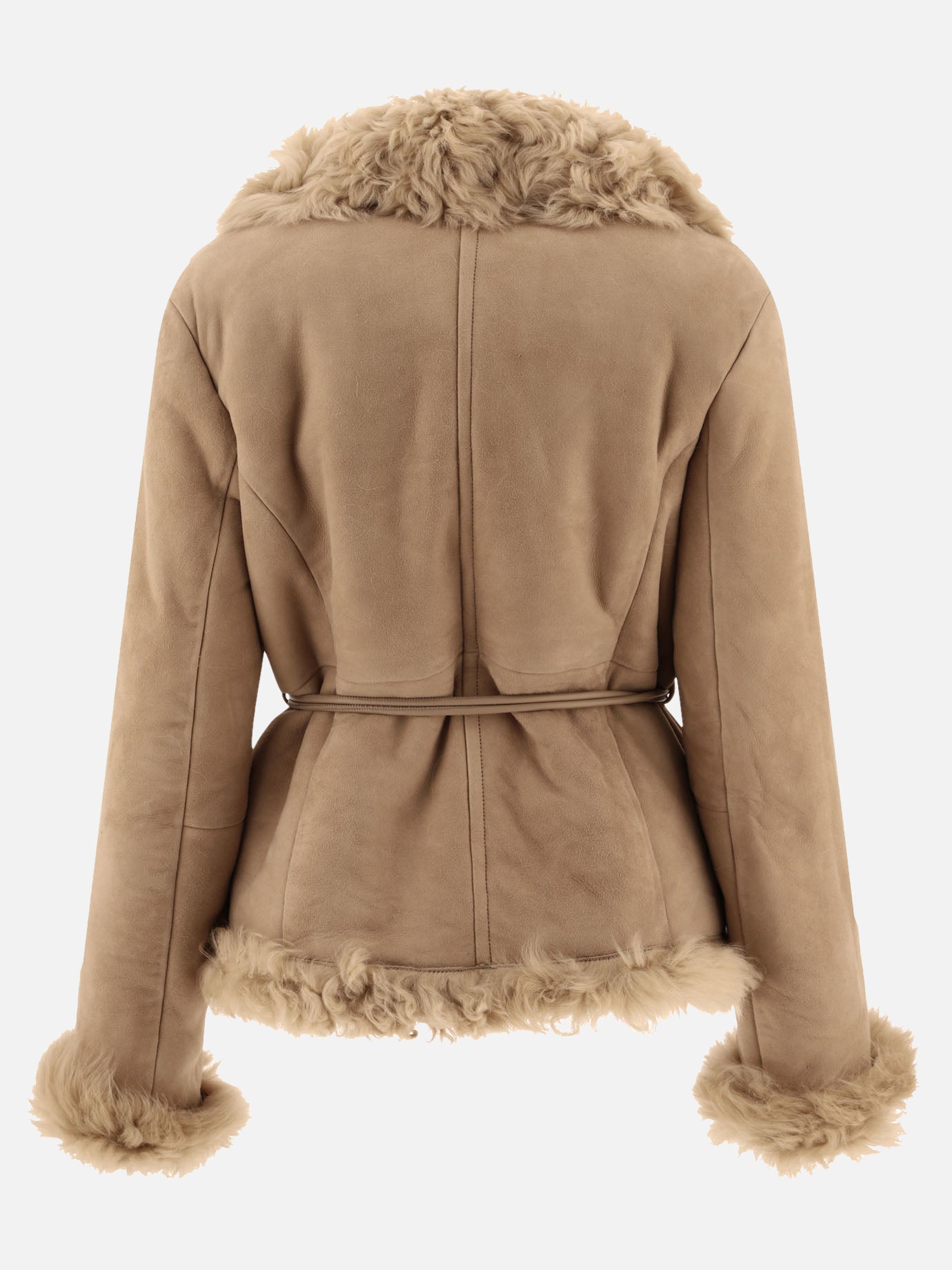Giacche in pelle Solid colour  Beige - Saks Potts Donna | PDP | VIETTI Online Store | thumbnail_2