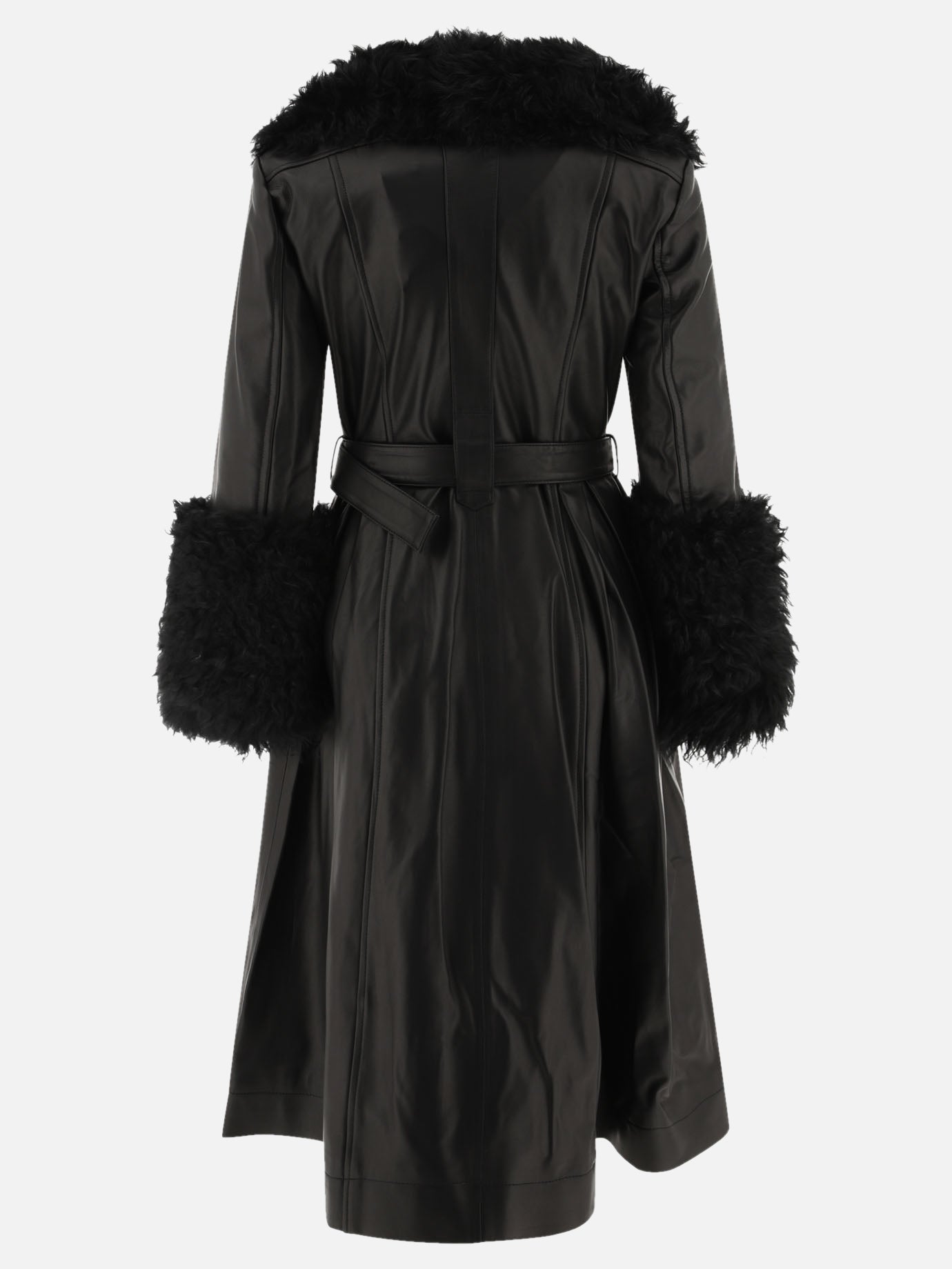 Cappotti lunghi Solid colour  Nero - Saks Potts Donna | PDP | VIETTI Online Store | Zoom-Modal_2
