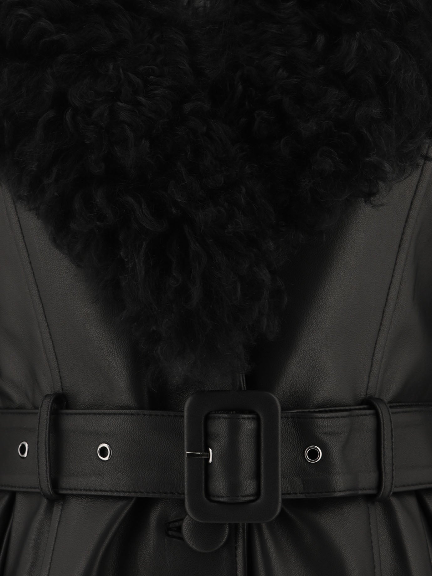 Cappotti lunghi Solid colour  Nero - Saks Potts Donna | PDP | VIETTI Online Store | thumbnail_3