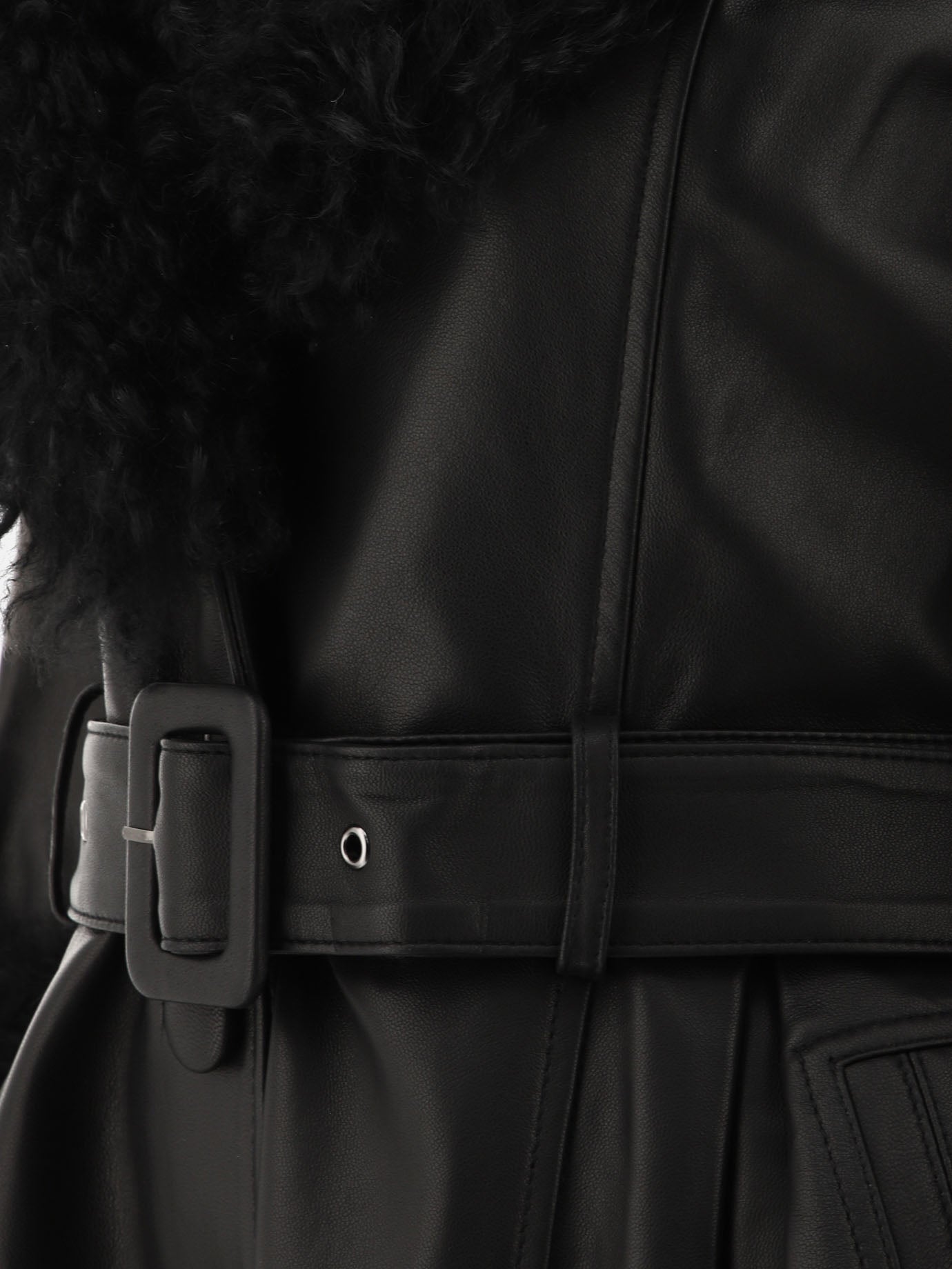 Cappotti lunghi Solid colour  Nero - Saks Potts Donna | PDP | VIETTI Online Store | thumbnail_4