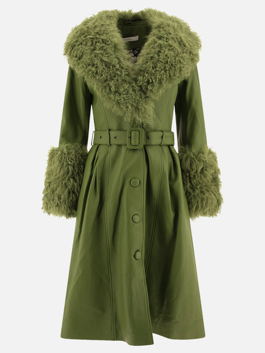 Cappotti lunghi Solid colour  Verde - Saks Potts Donna | PLP | VIETTI Online Store 
