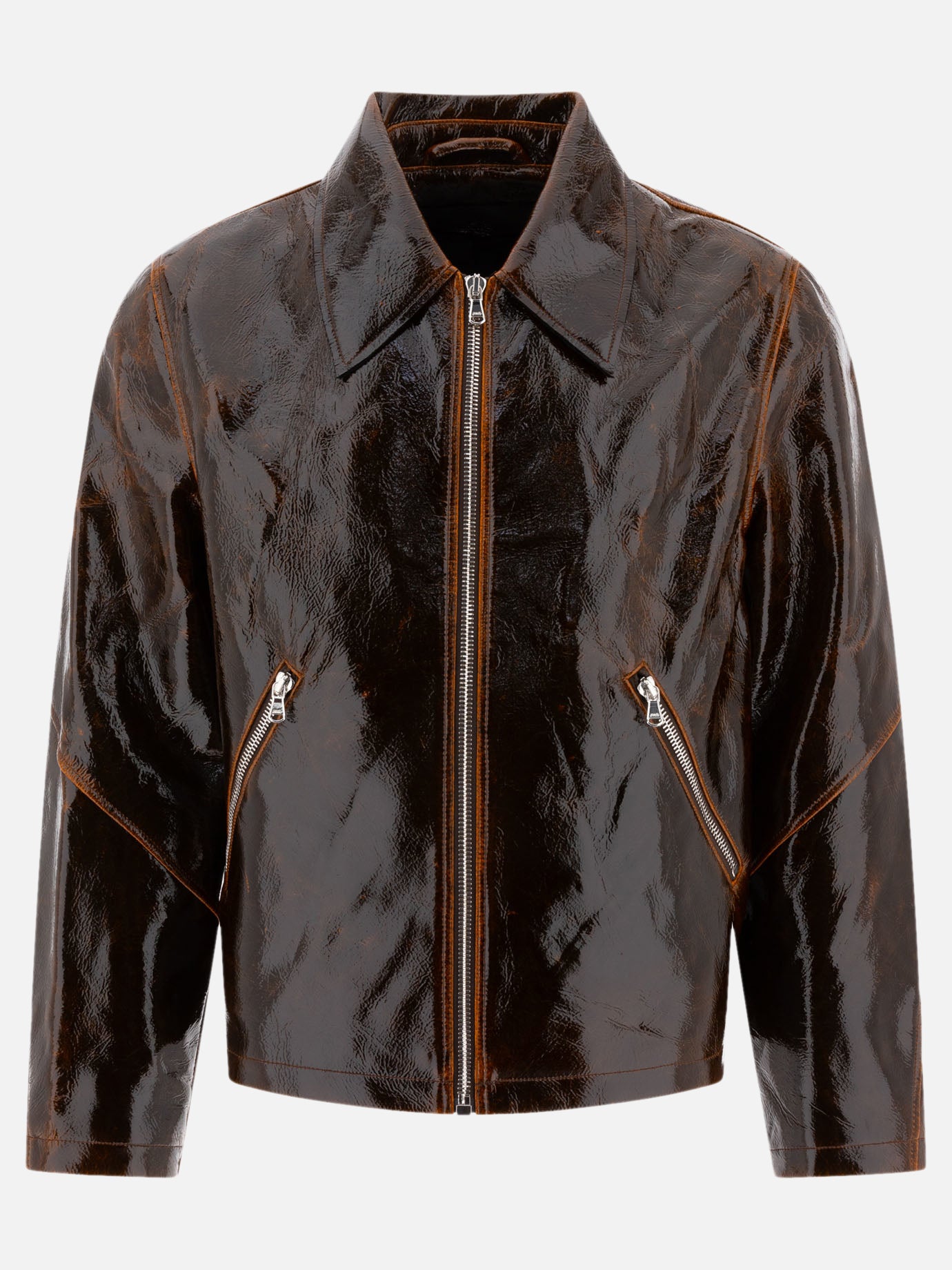 Giacche leggere & Trapuntate Solid colour  Marrone - Séfr Uomo | PDP | VIETTI Online Store | Zoom-Modal
