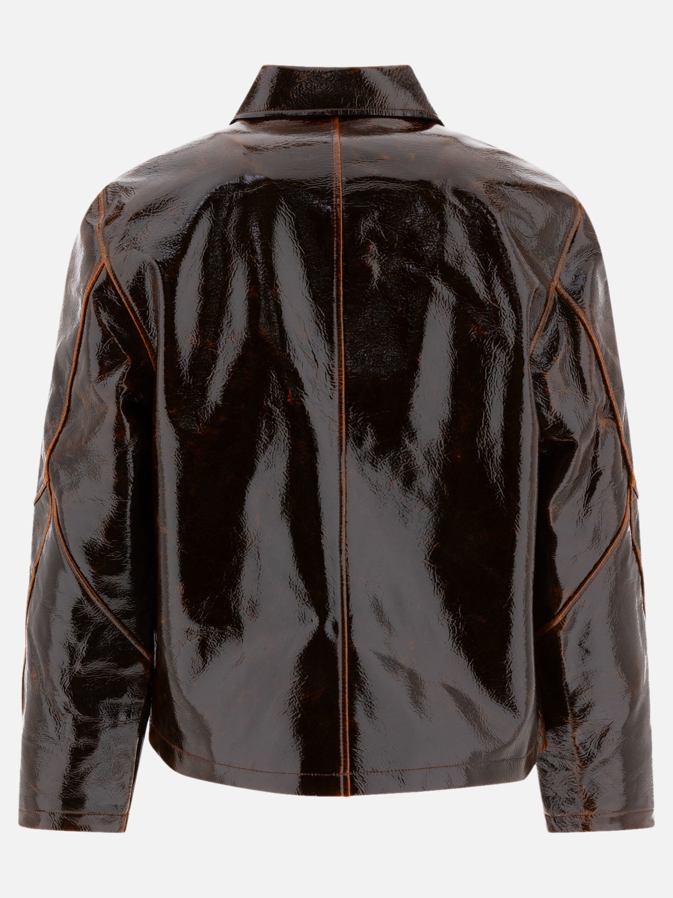 Giacche leggere & Trapuntate Solid colour  Marrone - Séfr Uomo | PDP | VIETTI Online Store | Zoom-Modal_2
