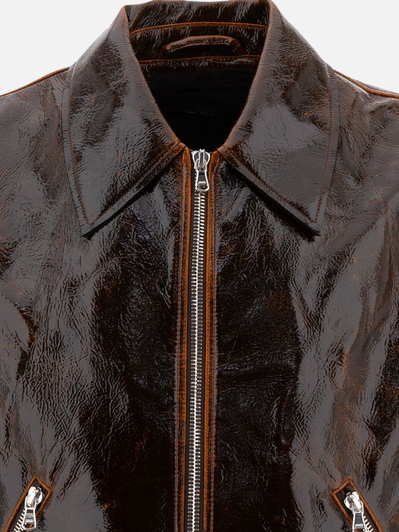 Giacche leggere & Trapuntate Solid colour  Marrone - Séfr Uomo | PDP | VIETTI Online Store | Zoom-Modal_3
