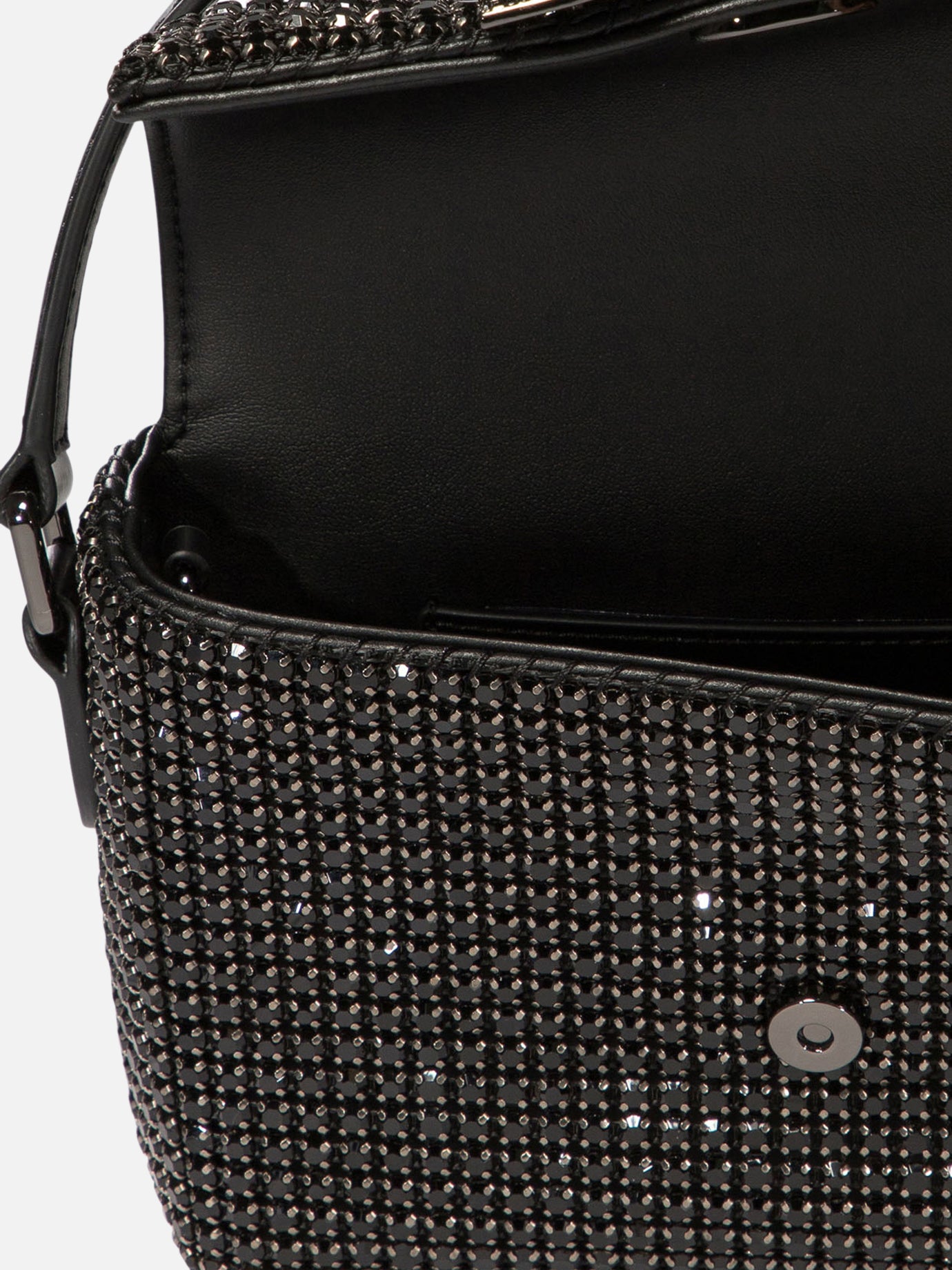 Borsa a spalla con strass