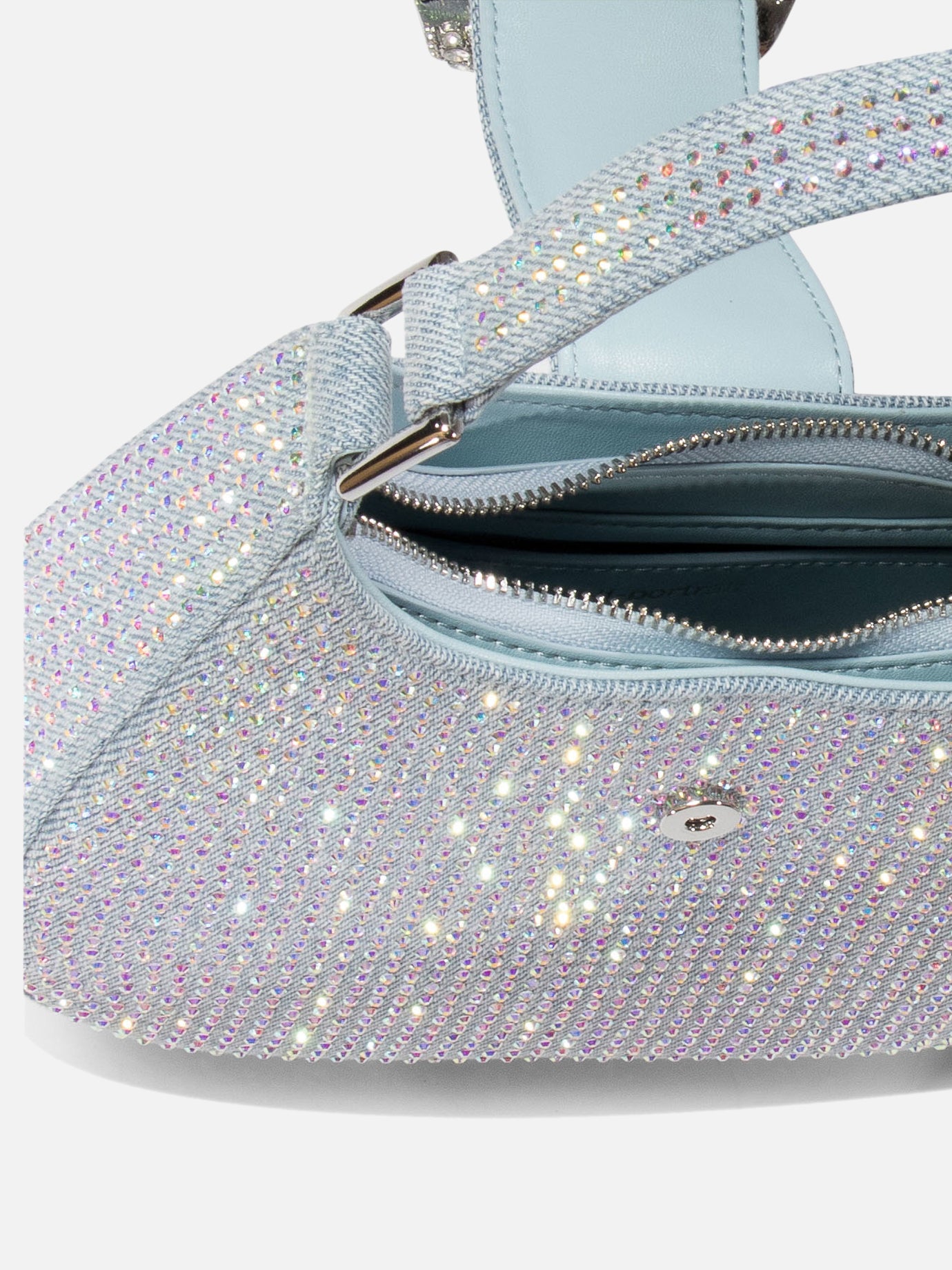 Borsa con strass "Crescent"