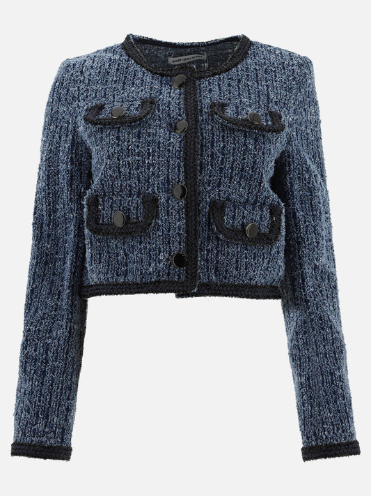 Giacche in denim Solid colour  Blu - Self-portrait Donna | PLP | VIETTI Online Store 
