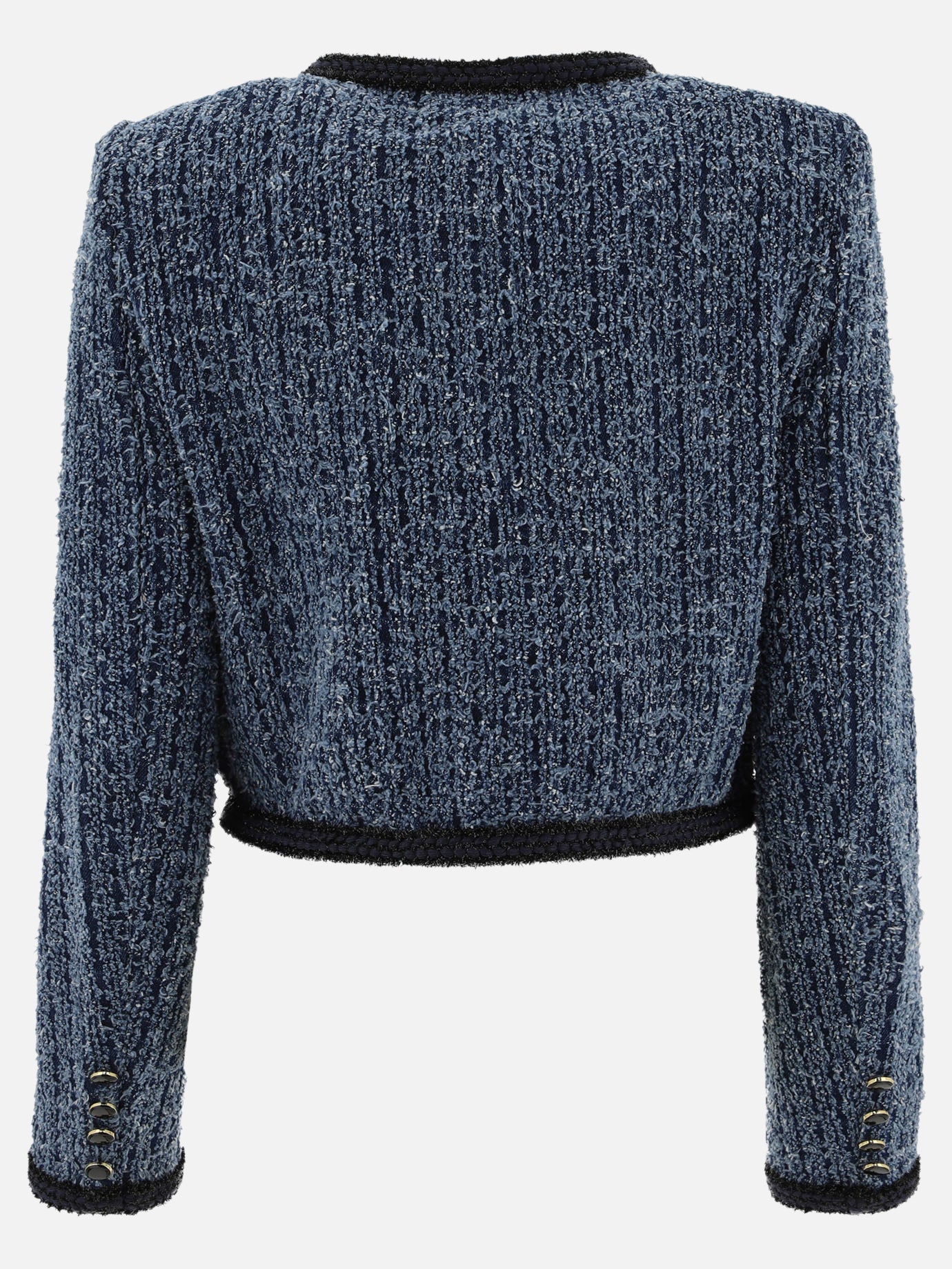 Giacche in denim Solid colour  Blu - Self-portrait Donna | PDP | VIETTI Online Store | Zoom-Modal_2
