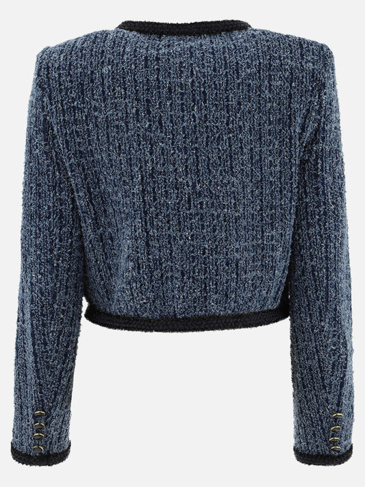 Giacche in denim Solid colour  Blu - Self-portrait Donna | PLP | VIETTI Online Store | 2
