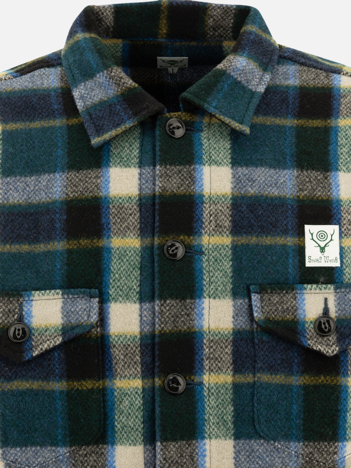 "Smokey" melton wool shirt