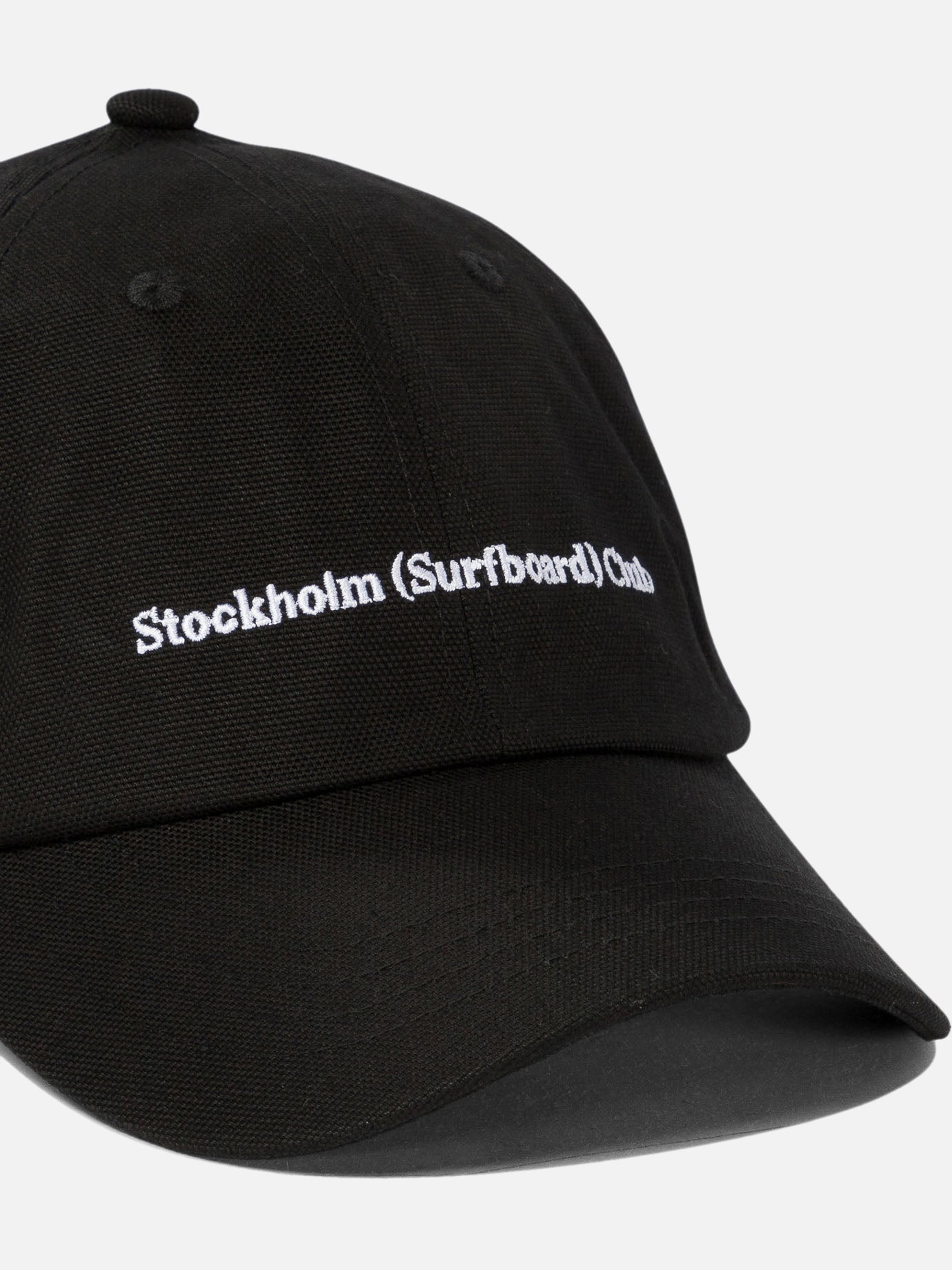 Stockholm Surfboard Club Baseball cap with embroidered logo Black