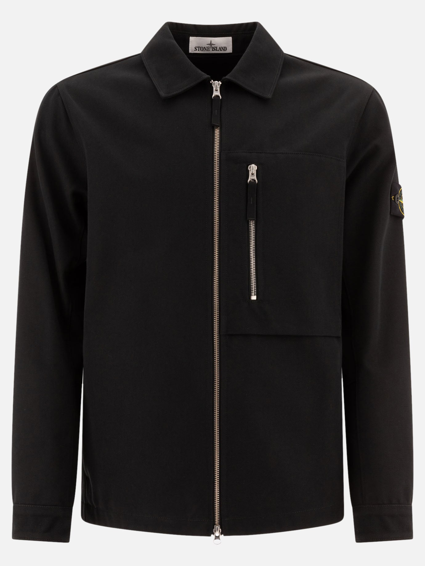 Giacche overshirt Solid colour  Nero - Stone Island Uomo | PDP | VIETTI Online Store | Zoom-Modal

