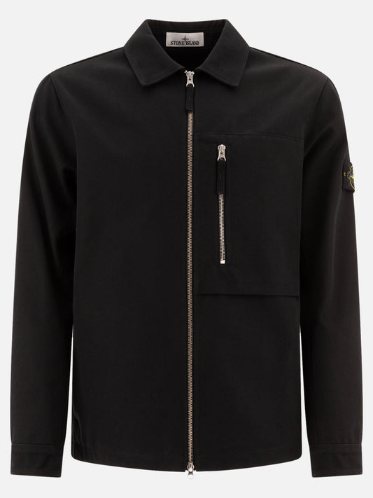 Giacche overshirt Solid colour  Nero - Stone Island Uomo | PLP | VIETTI Online Store 
