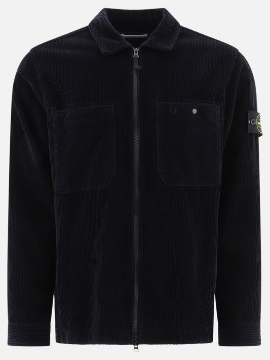 Giacche overshirt Solid colour  Blu - Stone Island Uomo | PLP | VIETTI Online Store 
