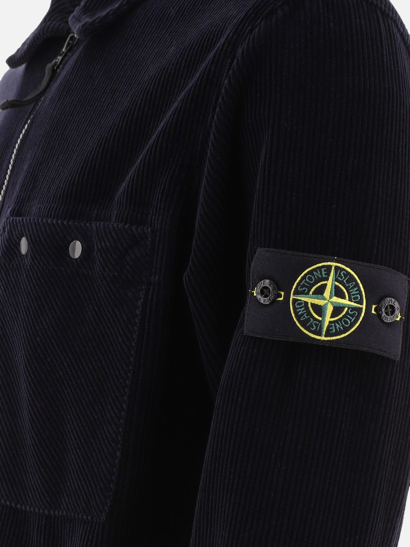 Giacche overshirt Solid colour  Blu - Stone Island Uomo | PDP | VIETTI Online Store | thumbnail_4