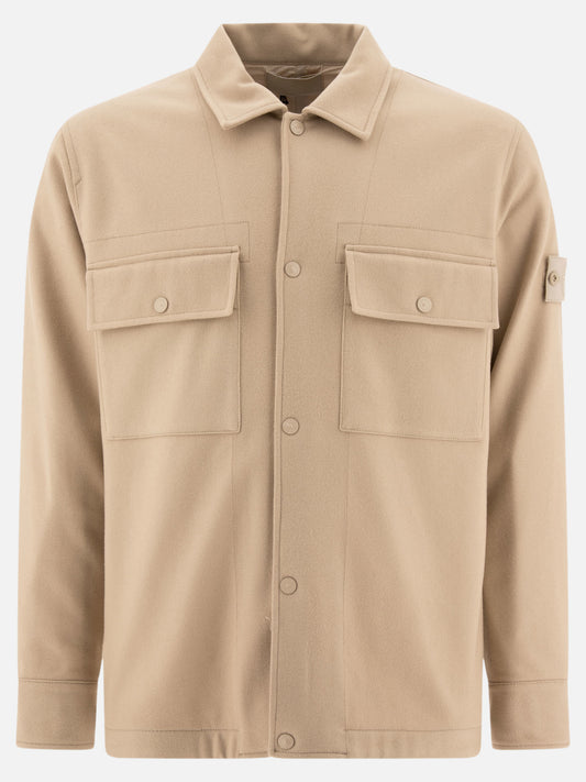 Giacche overshirt Solid colour  Beige - Stone Island Uomo | PLP | VIETTI Online Store 

