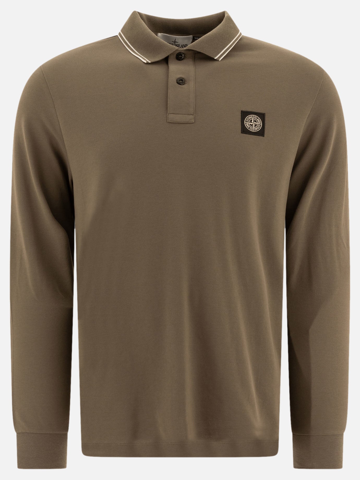 Stone Island "Compass" polo shirt Brown