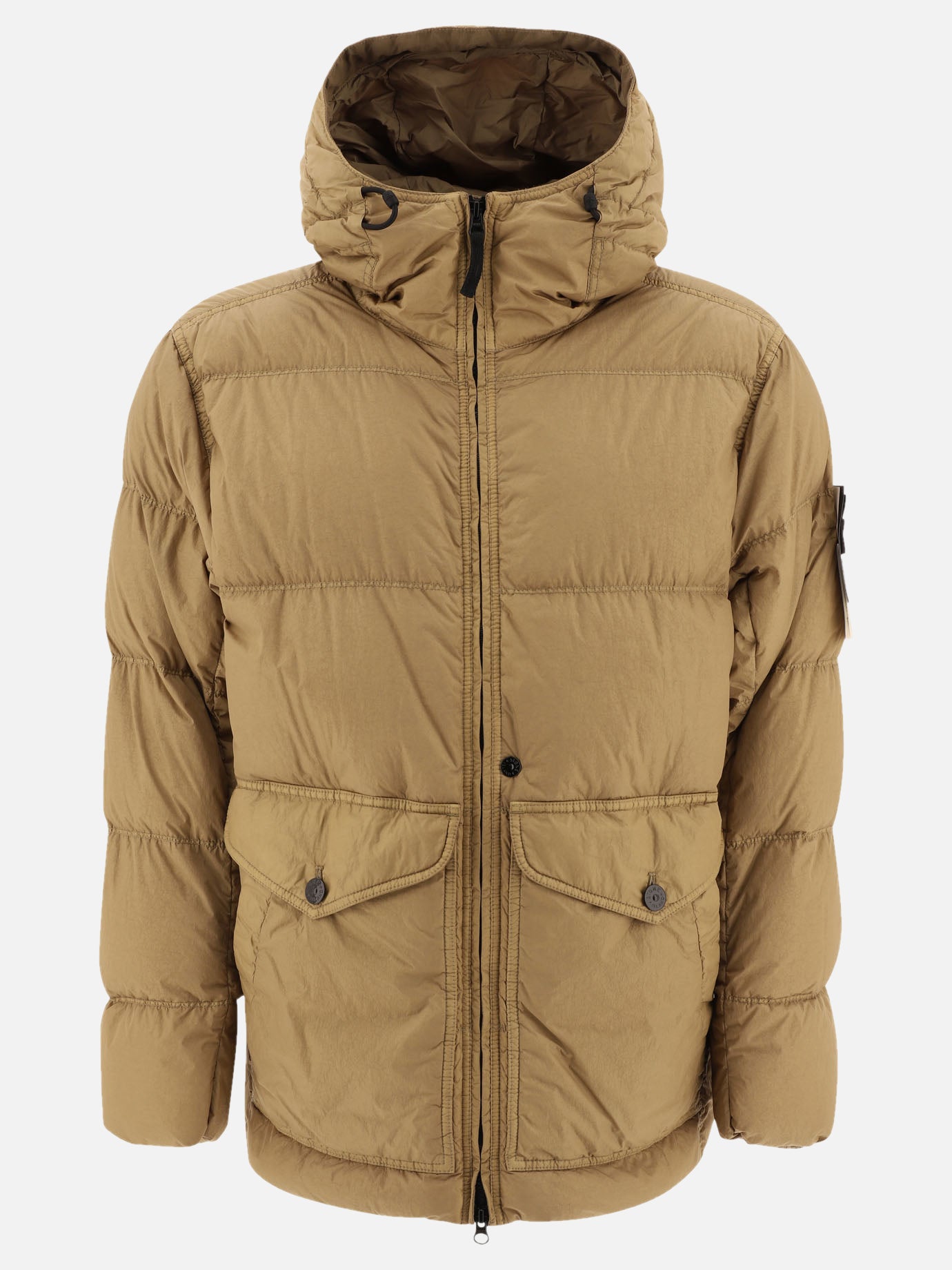 Piumini corti Solid colour  Marrone - Stone Island Uomo | PDP | VIETTI Online Store | Zoom-Modal
