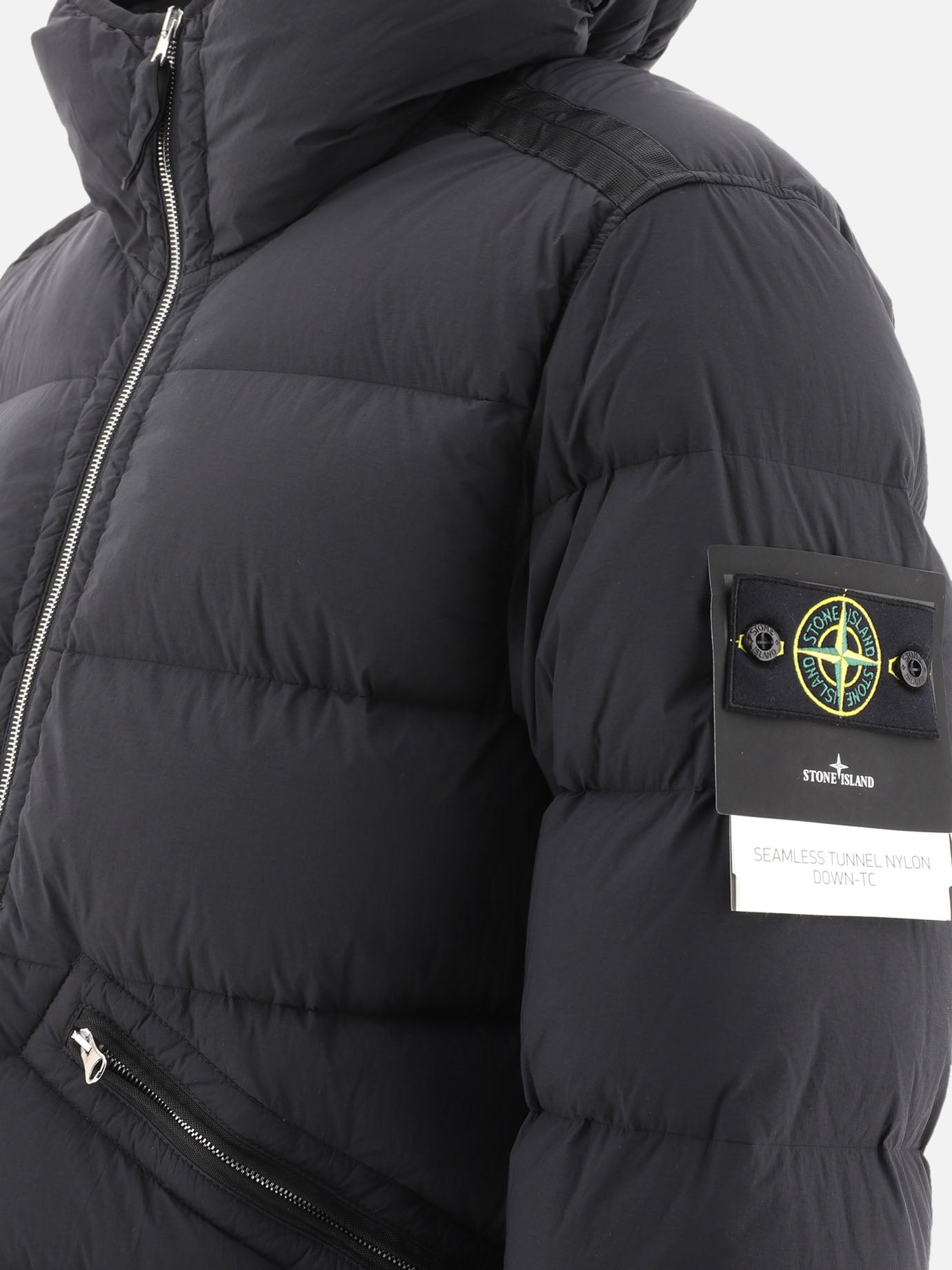 Piumini corti Solid colour  Nero - Stone Island Uomo | PDP | VIETTI Online Store | thumbnail_4