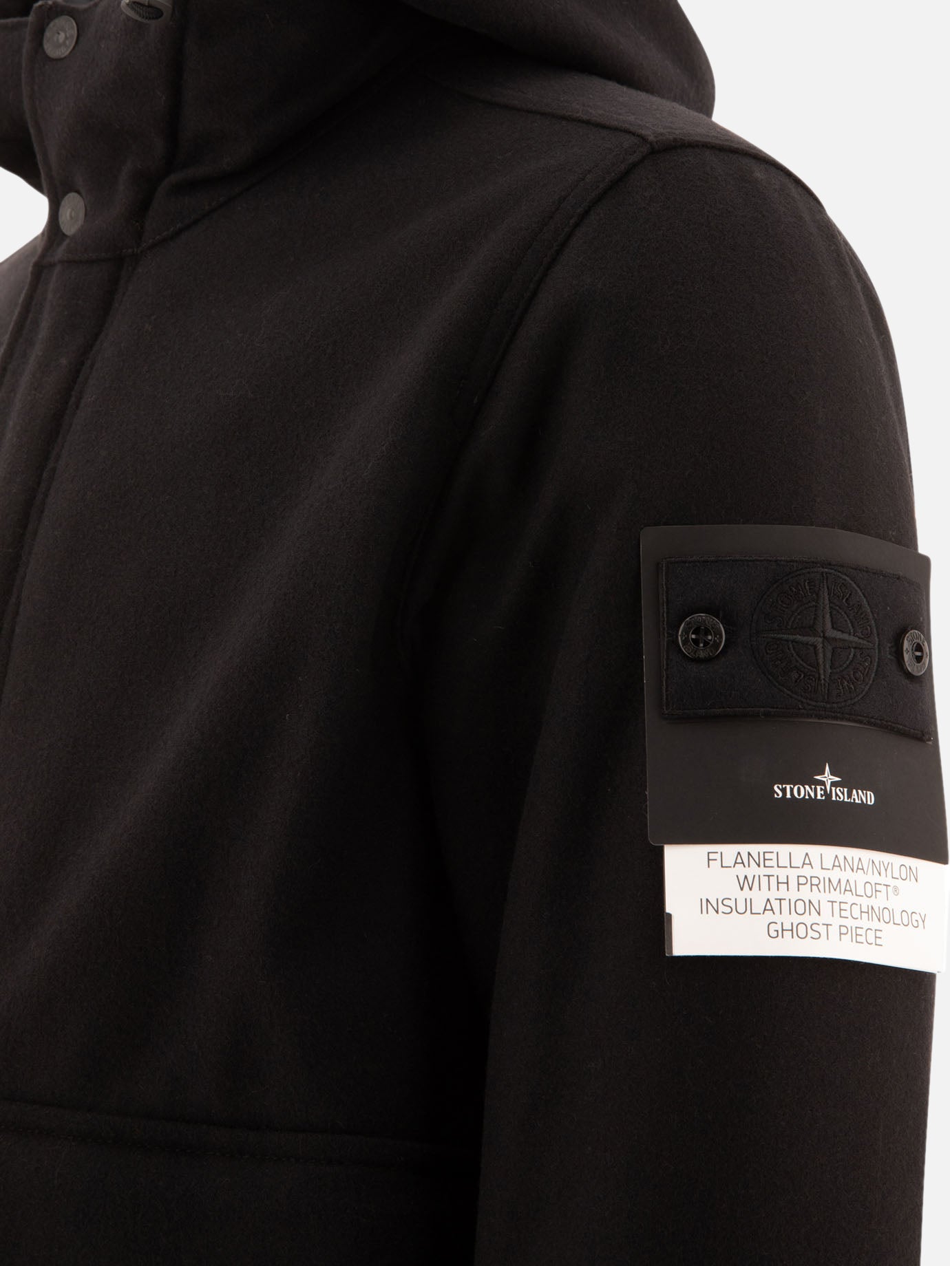 Giacche tecniche Solid colour  Nero - Stone Island Uomo | PDP | VIETTI Online Store | thumbnail_4