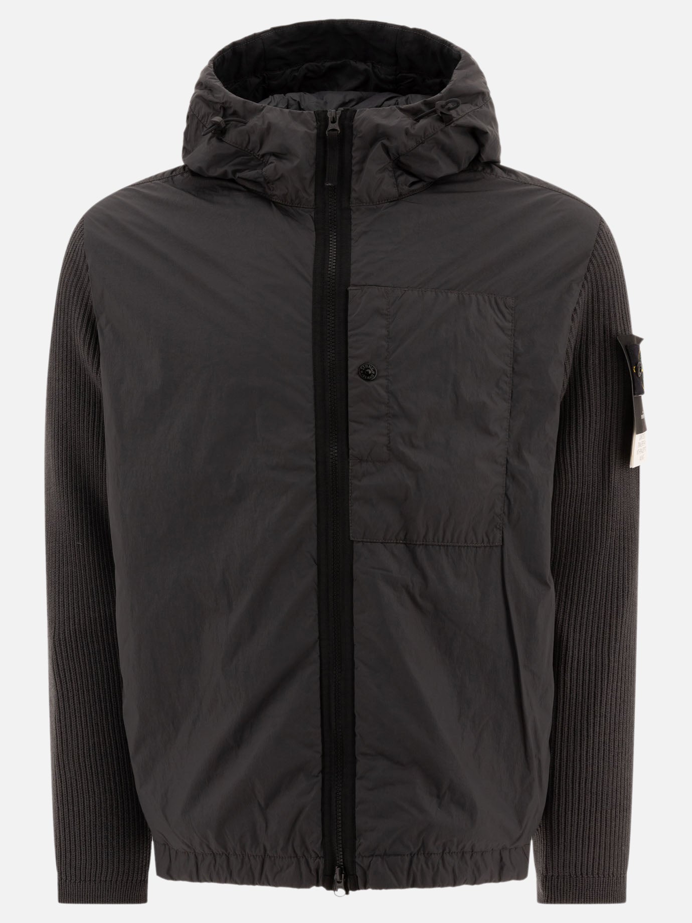 Giacche leggere & Trapuntate Solid colour  Grigio - Stone Island Uomo | PDP | VIETTI Online Store | Zoom-Modal
