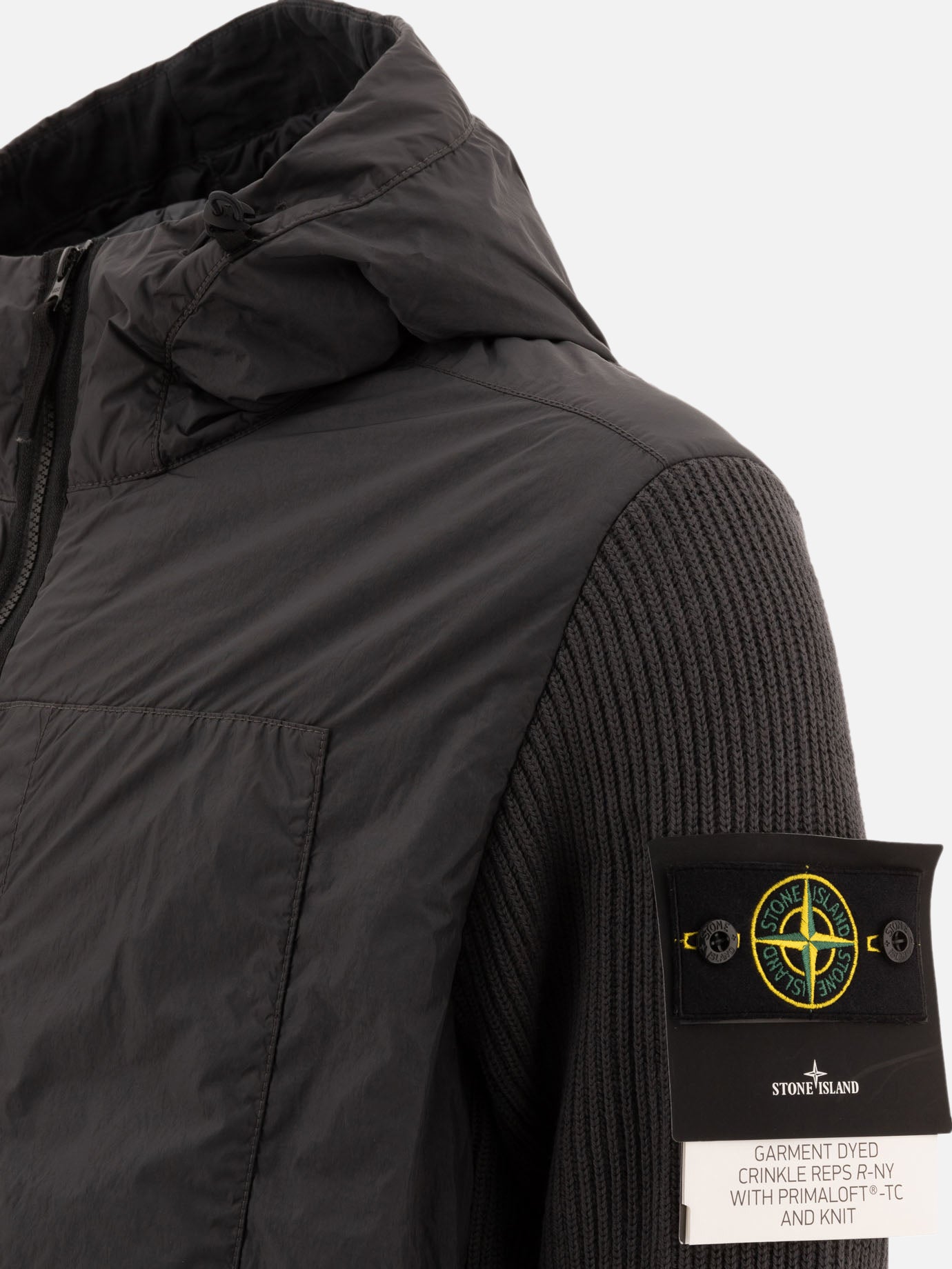 Giacche leggere & Trapuntate Solid colour  Grigio - Stone Island Uomo | PDP | VIETTI Online Store | Zoom-Modal_4
