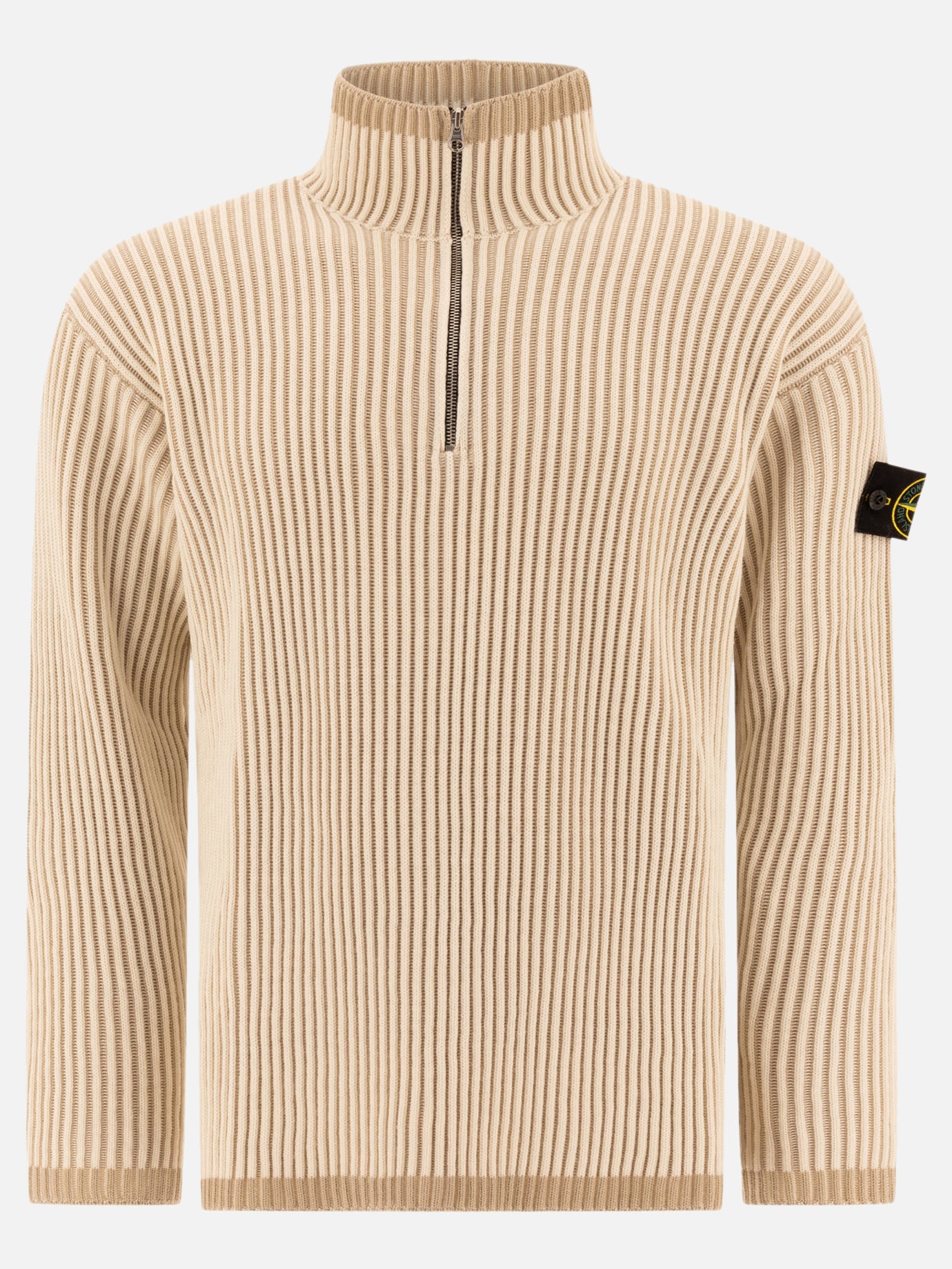 Vietti Stone Island Maglione con mezza zip "Vanisé"