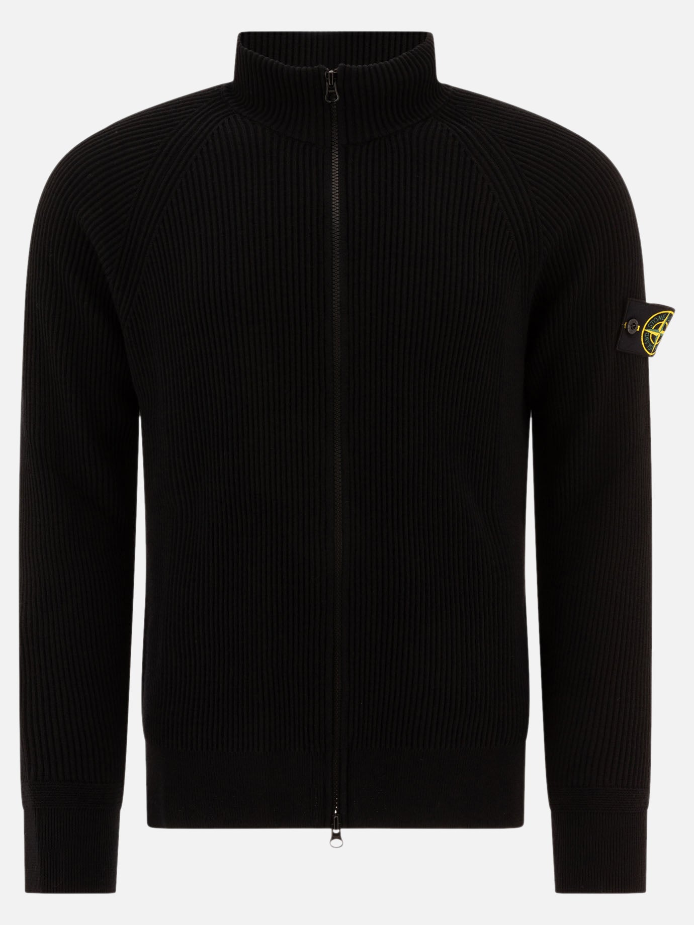 Maglioni con zip Solid colour  Nero - Stone Island Uomo | PDP | VIETTI Online Store | thumbnail