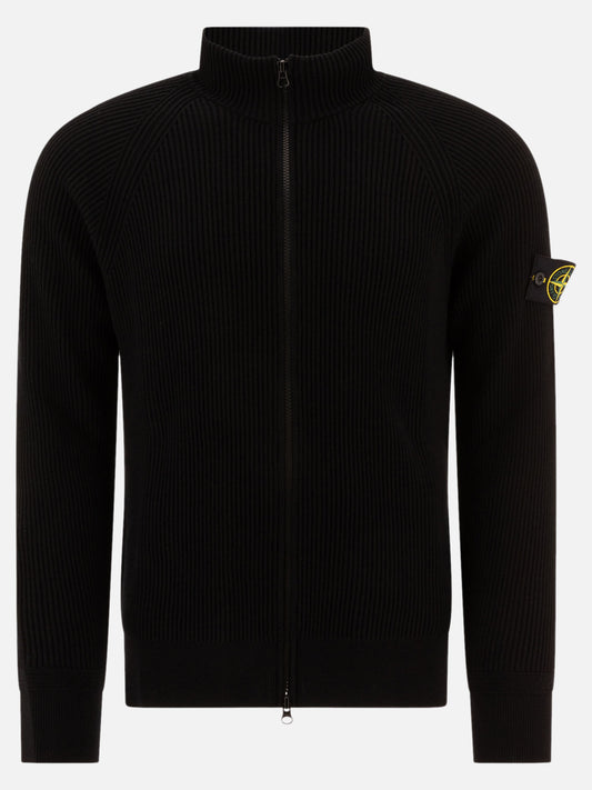 Maglioni con zip Solid colour  Nero - Stone Island Uomo | VIETTI Online Store 
