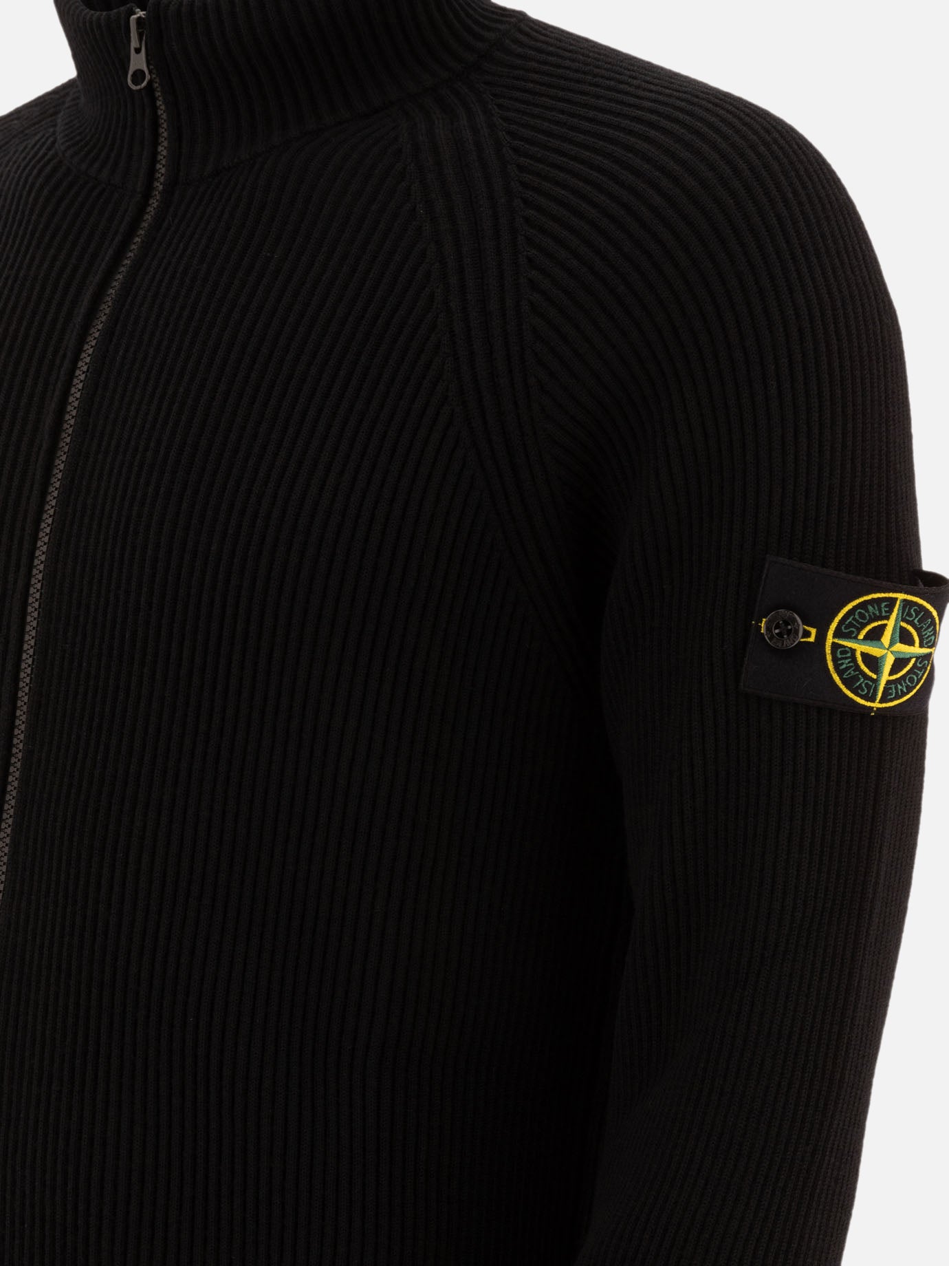 Maglioni con zip Solid colour  Nero - Stone Island Uomo | PDP | VIETTI Online Store | Zoom-Modal_4
