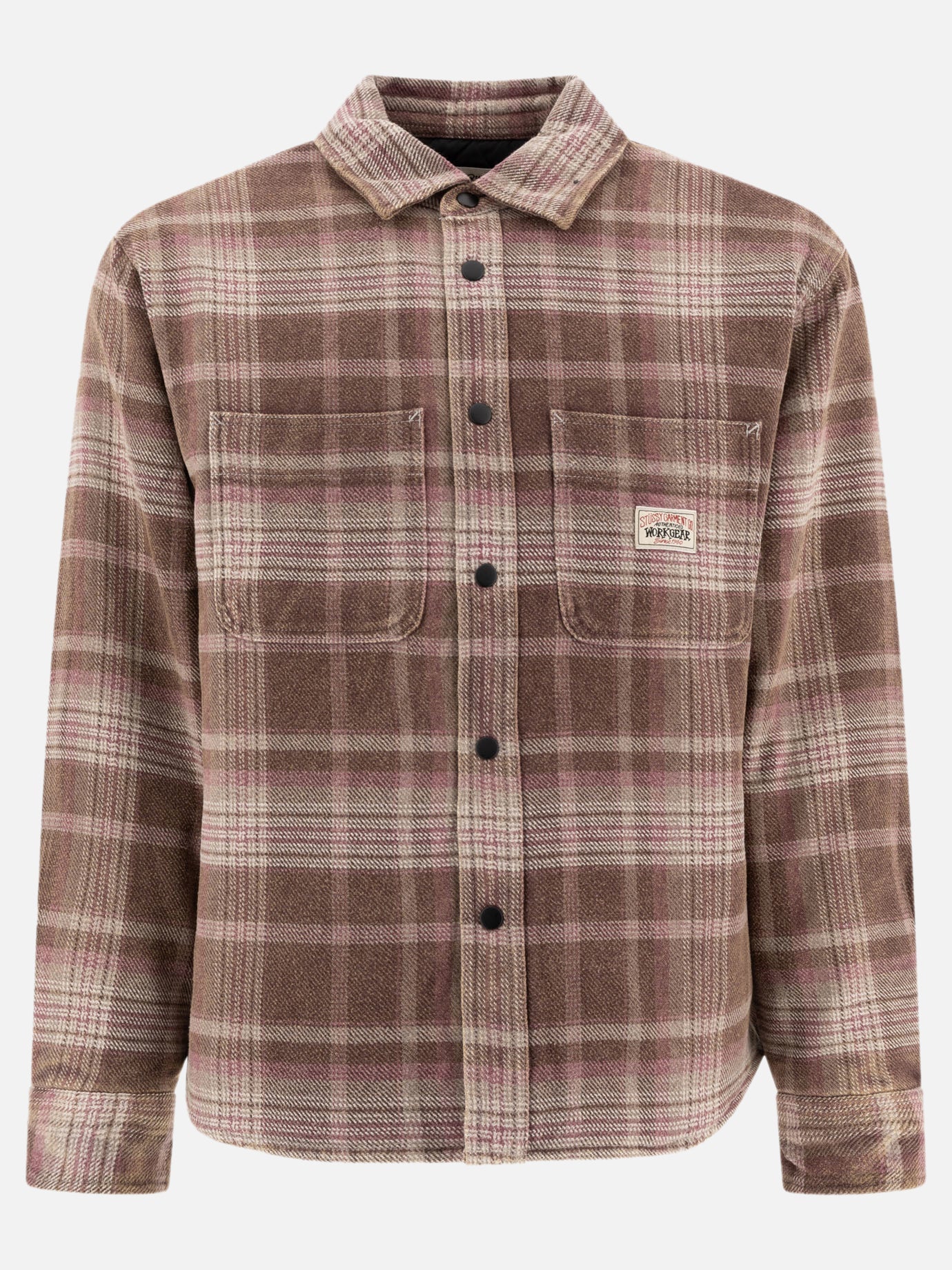 Stüssy "Heavy Washed" overshirt jacket Brown