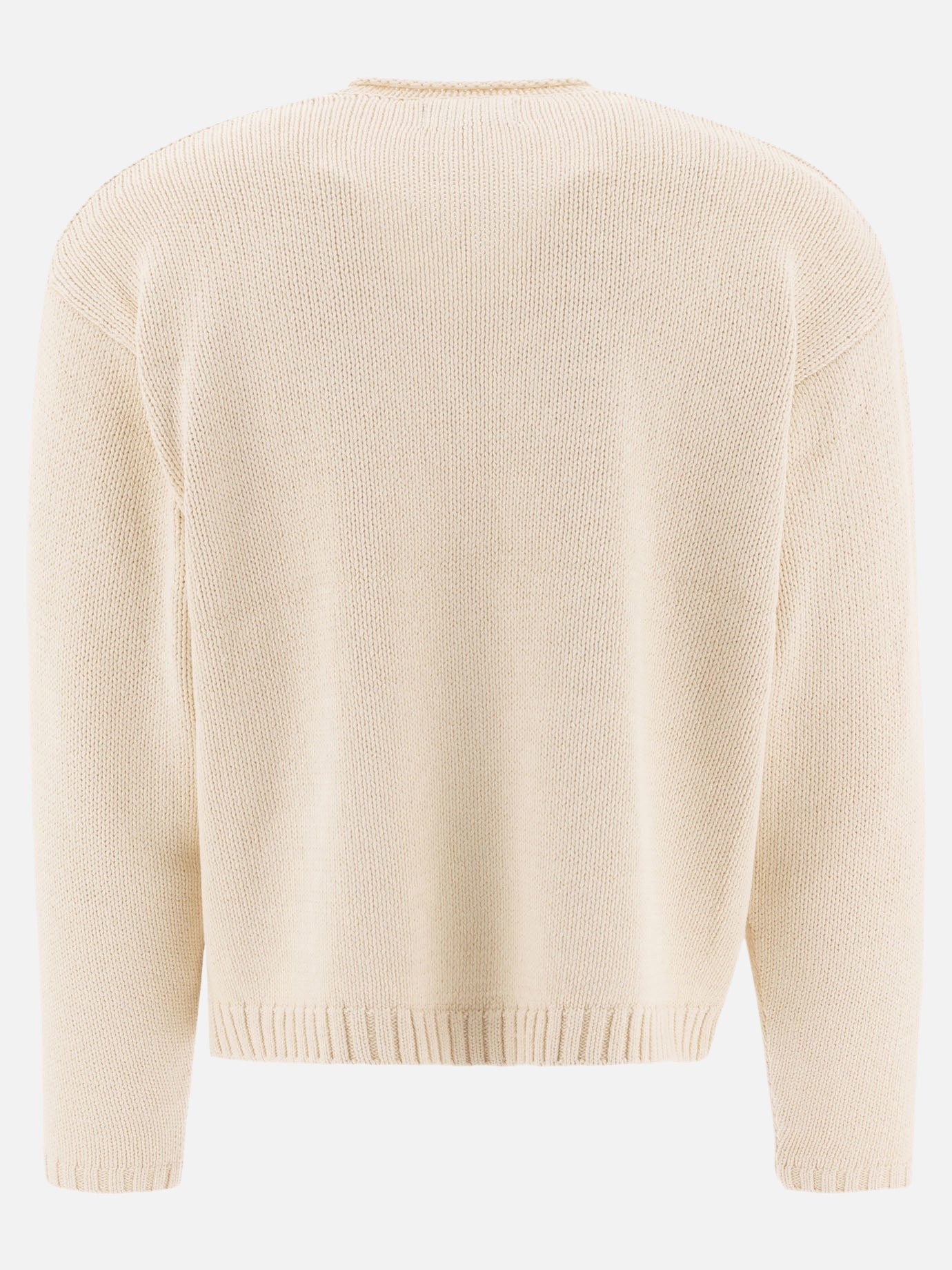 Stüssy V-neck sweater with logo Beige