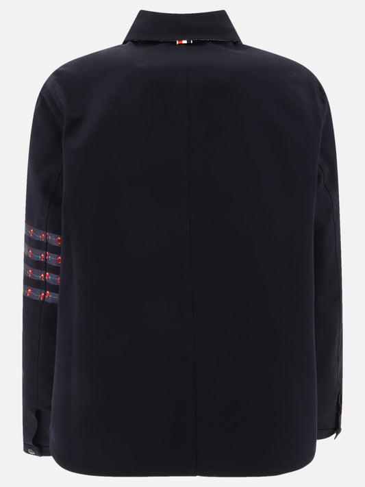 Giacche overshirt Solid colour  Blu - Thom Browne Uomo | PLP | VIETTI Online Store | 2
