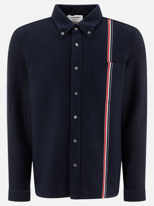 Giacche overshirt Solid colour  Blu - Thom Browne Uomo | PLP | VIETTI Online Store 
