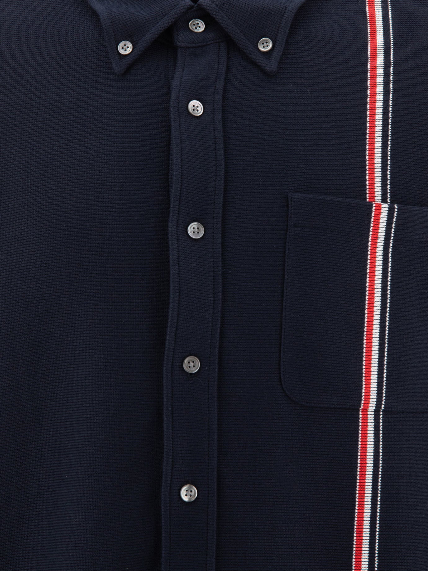 Giacche overshirt Solid colour  Blu - Thom Browne Uomo | PDP | VIETTI Online Store | thumbnail_3