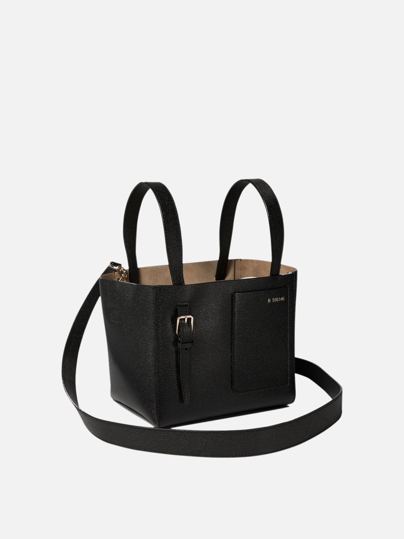 Valextra "Soft Micro" bucket bag Black