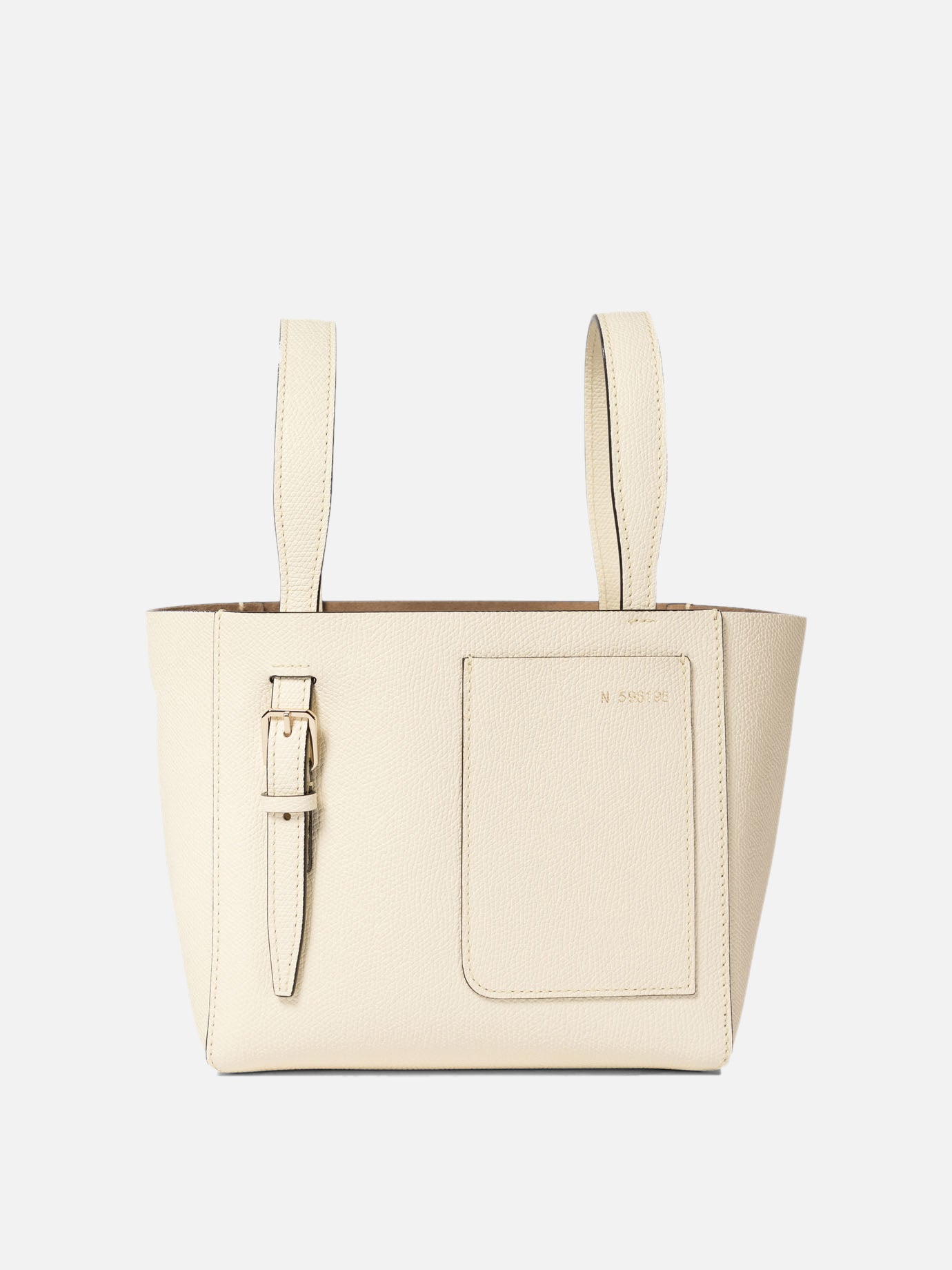 Valextra "Soft Micro" bucket bag White