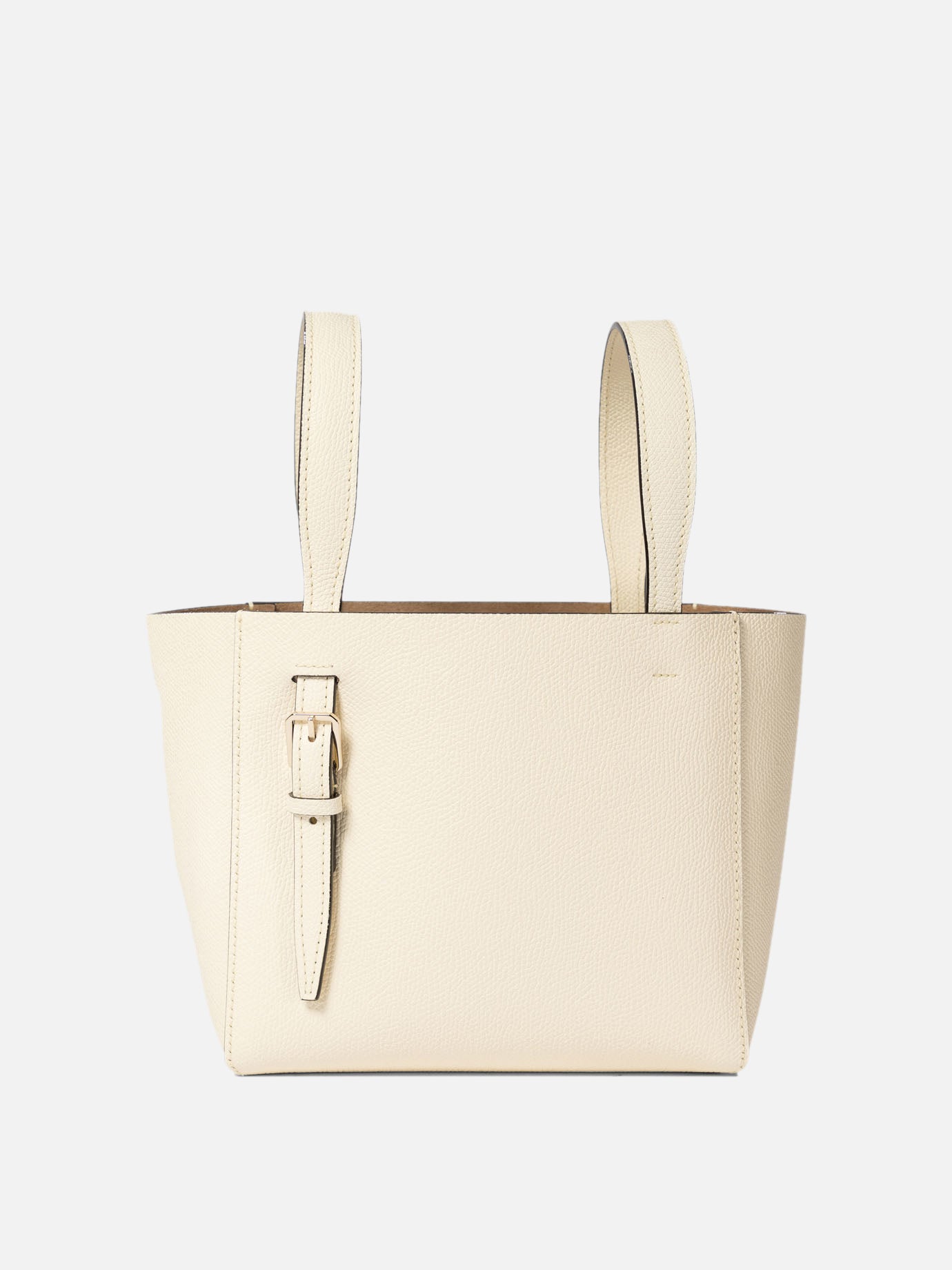 Valextra "Soft Micro" bucket bag White