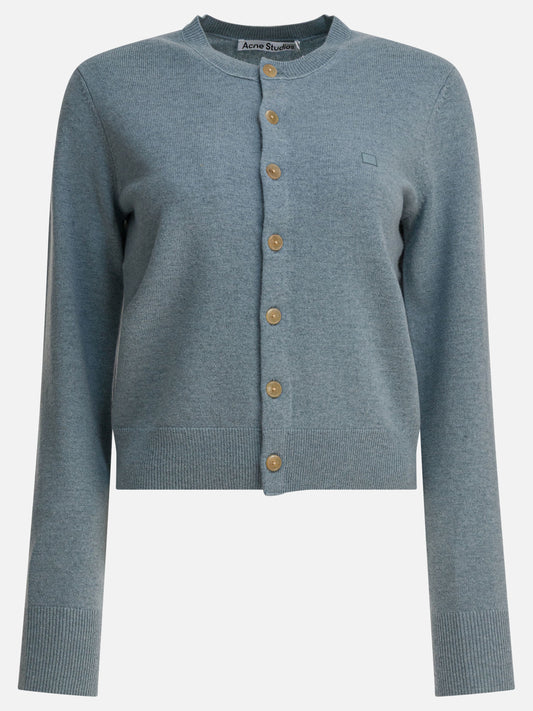 Cardigan Solid colour  Azzurro - Acne Studios Donna | PLP | VIETTI Online Store 
