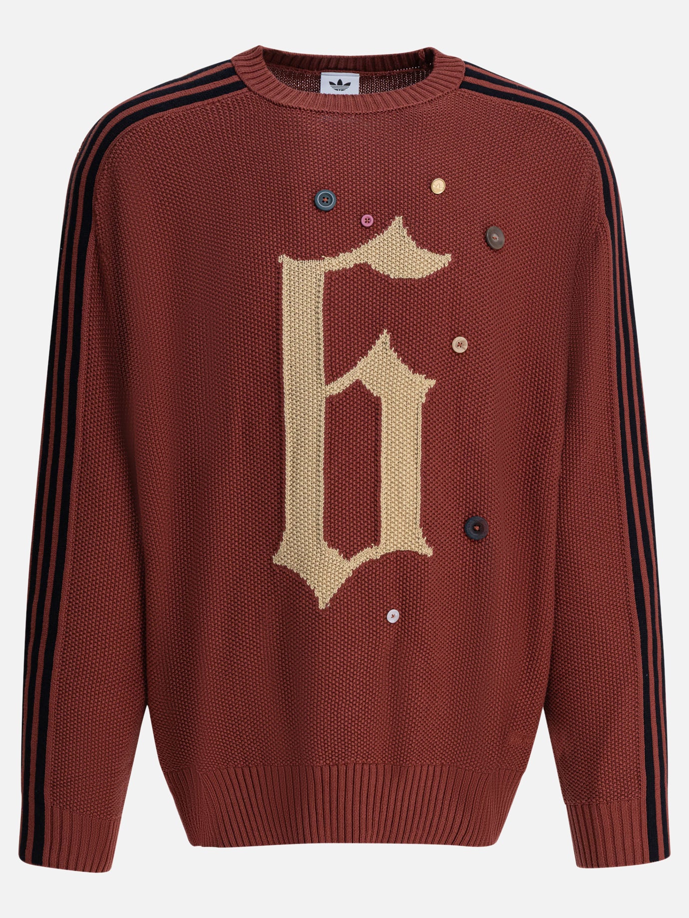Maglioni girocollo Embroidered  Bordeaux - Adidas Originals Uomo | PDP | VIETTI Online Store | thumbnail