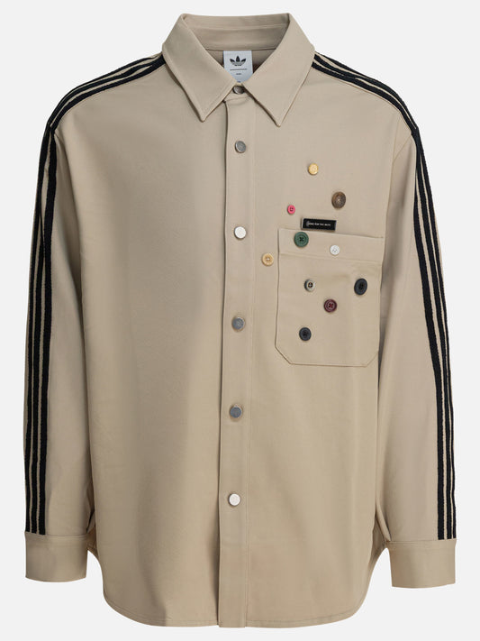 Giacche overshirt Embroidered  Beige - Adidas Originals Uomo | VIETTI Online Store 
