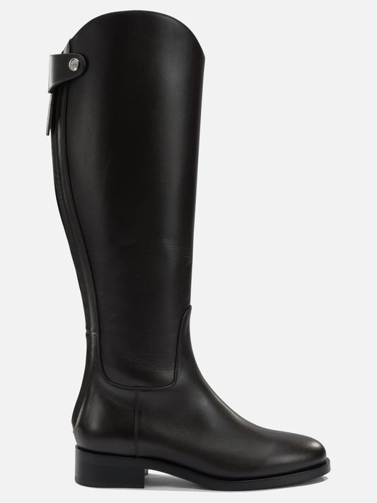 Al ginocchio 100% leather - 70% leather 30% rubber  Marrone - Aeyde Donna | PDP | VIETTI Online Store 
