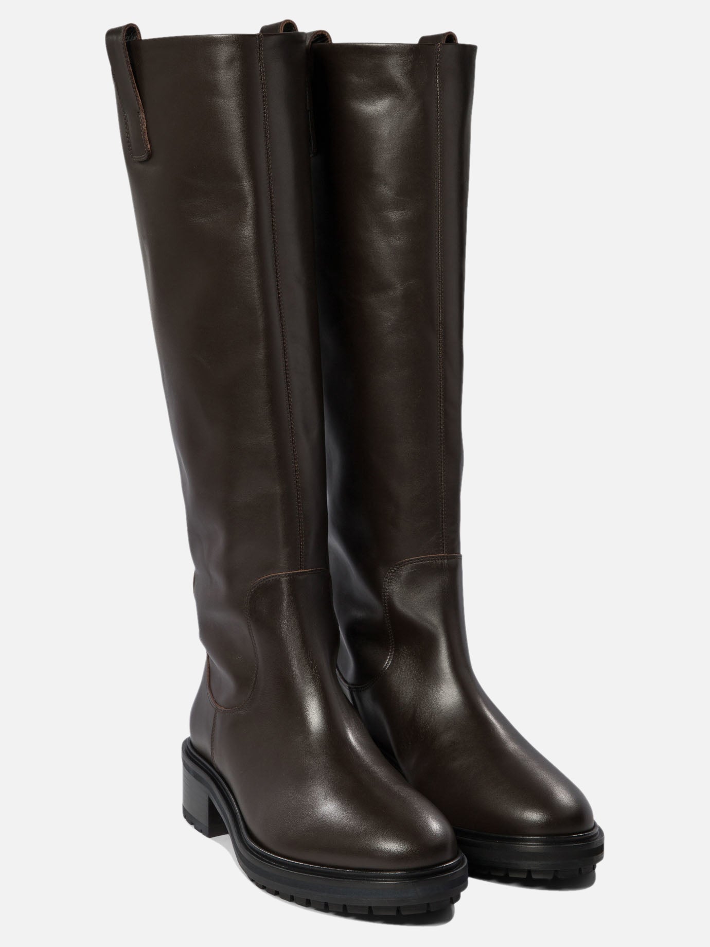 Al ginocchio 100% leather - 100% rubber  Marrone - Aeyde Donna | PDP | VIETTI Online Store | thumbnail_2