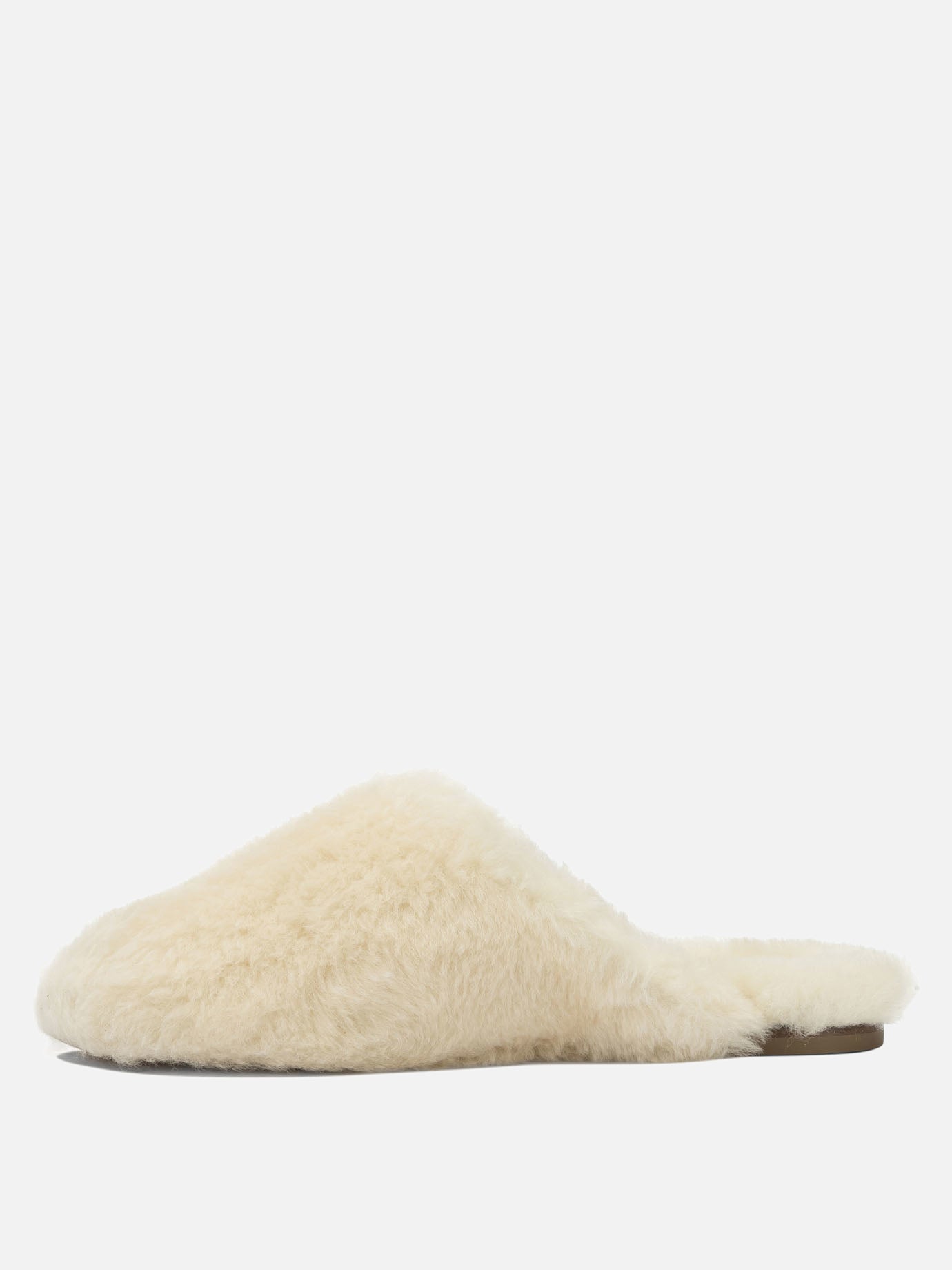 Slipper 100% shearling on calf leather - 100% leather  Bianco - Aeyde Donna | PDP | VIETTI Online Store | thumbnail_3