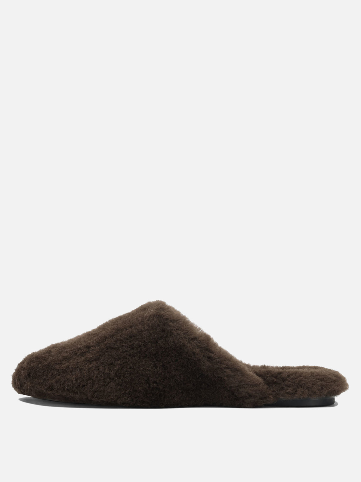 Aeyde Slipper "Rega" in shearling Marrone - VIETTI