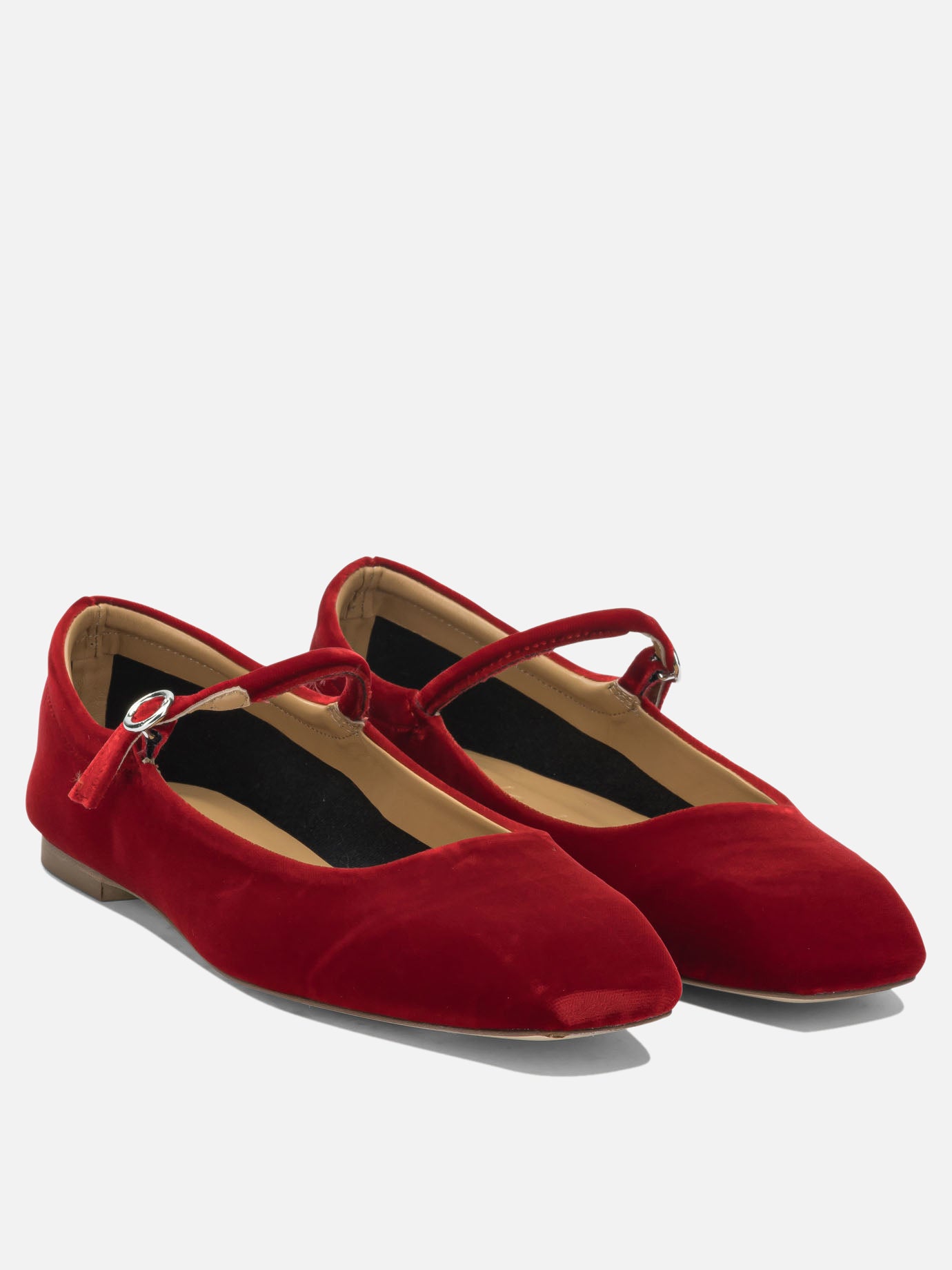 Ballerine Mary Jane 100% velvet - 100% leather  Rosso - Aeyde Donna | PDP | VIETTI Online Store | thumbnail_2